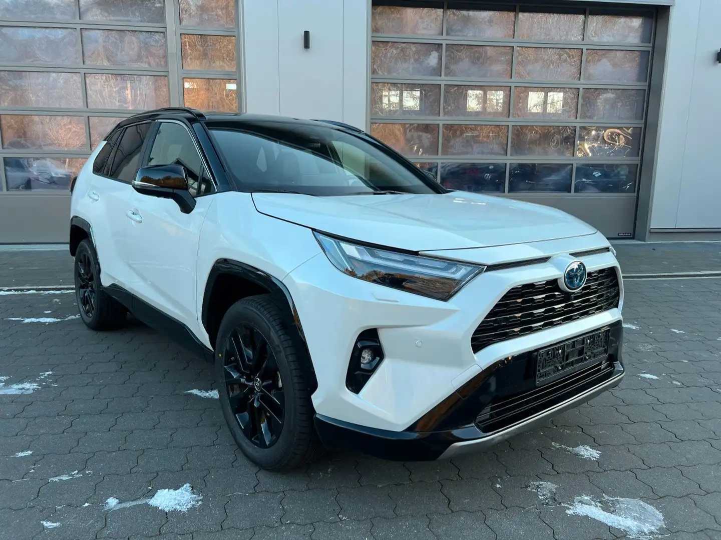 Toyota RAV 4 2.5 Hybrid 4x2 Style VOLL JBL+360°+LEDER Weiß - 1