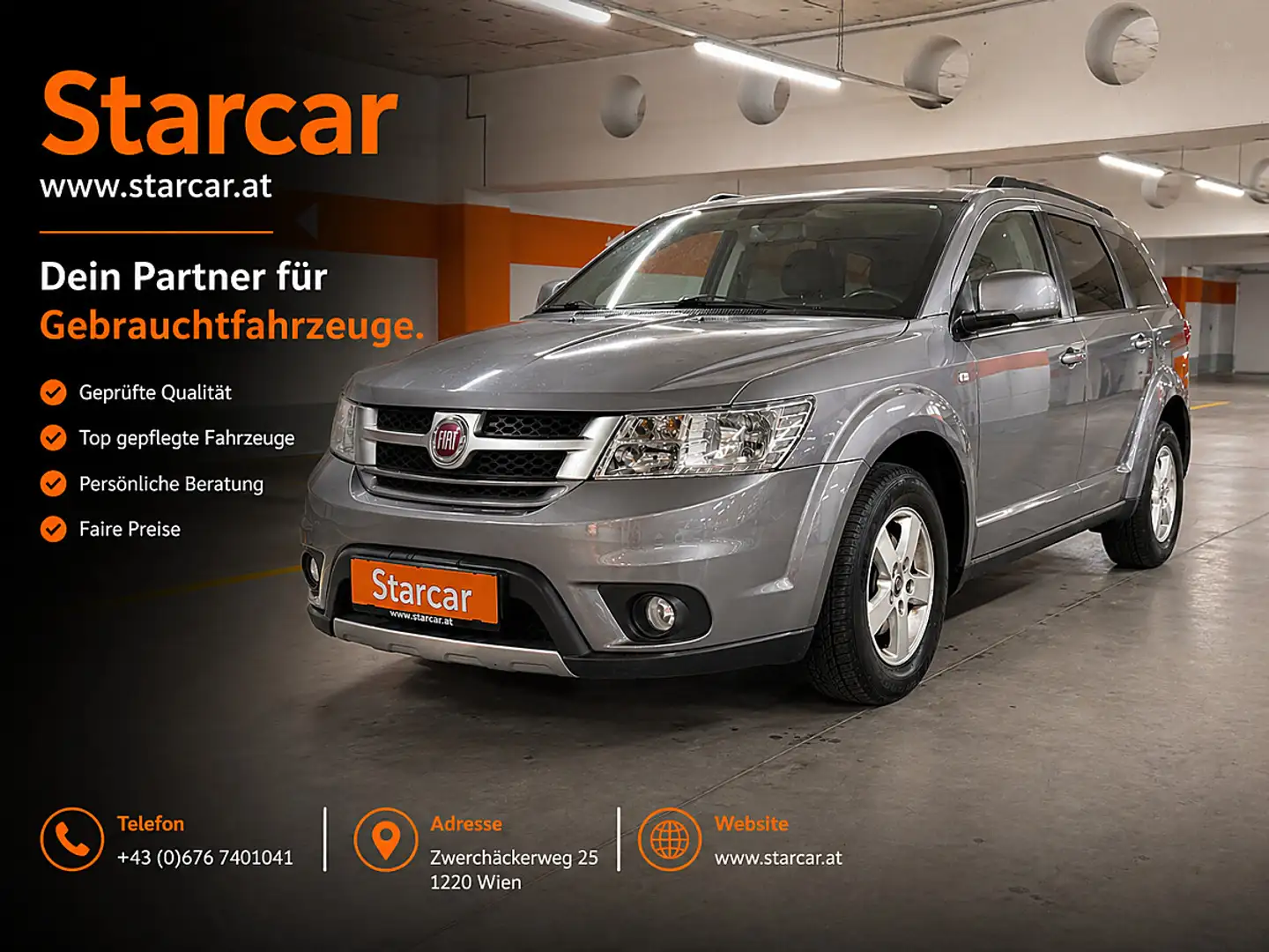 Fiat Freemont 2,0 Multijet II 140 Lounge *TEMPOMAT*KLIMAAUTO.* Grau - 1