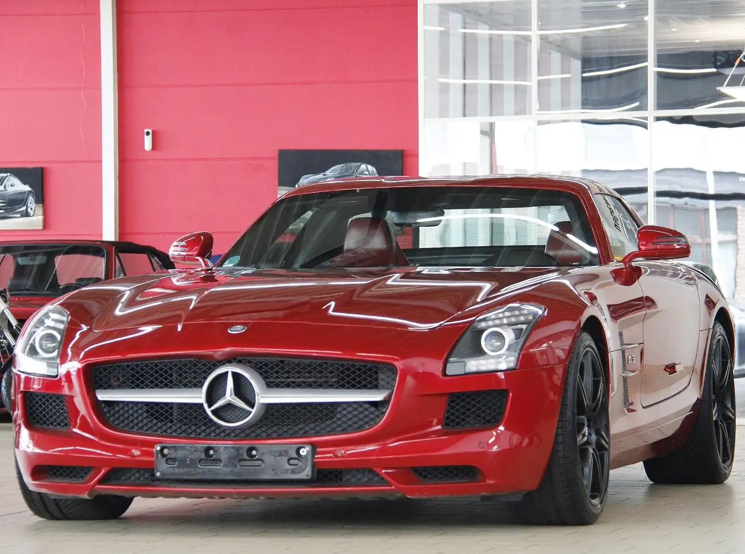 Mercedes-Benz SLS COUPE *KAMERA*B&O*LEDER-ROT*20"AMG* Rouge - 1