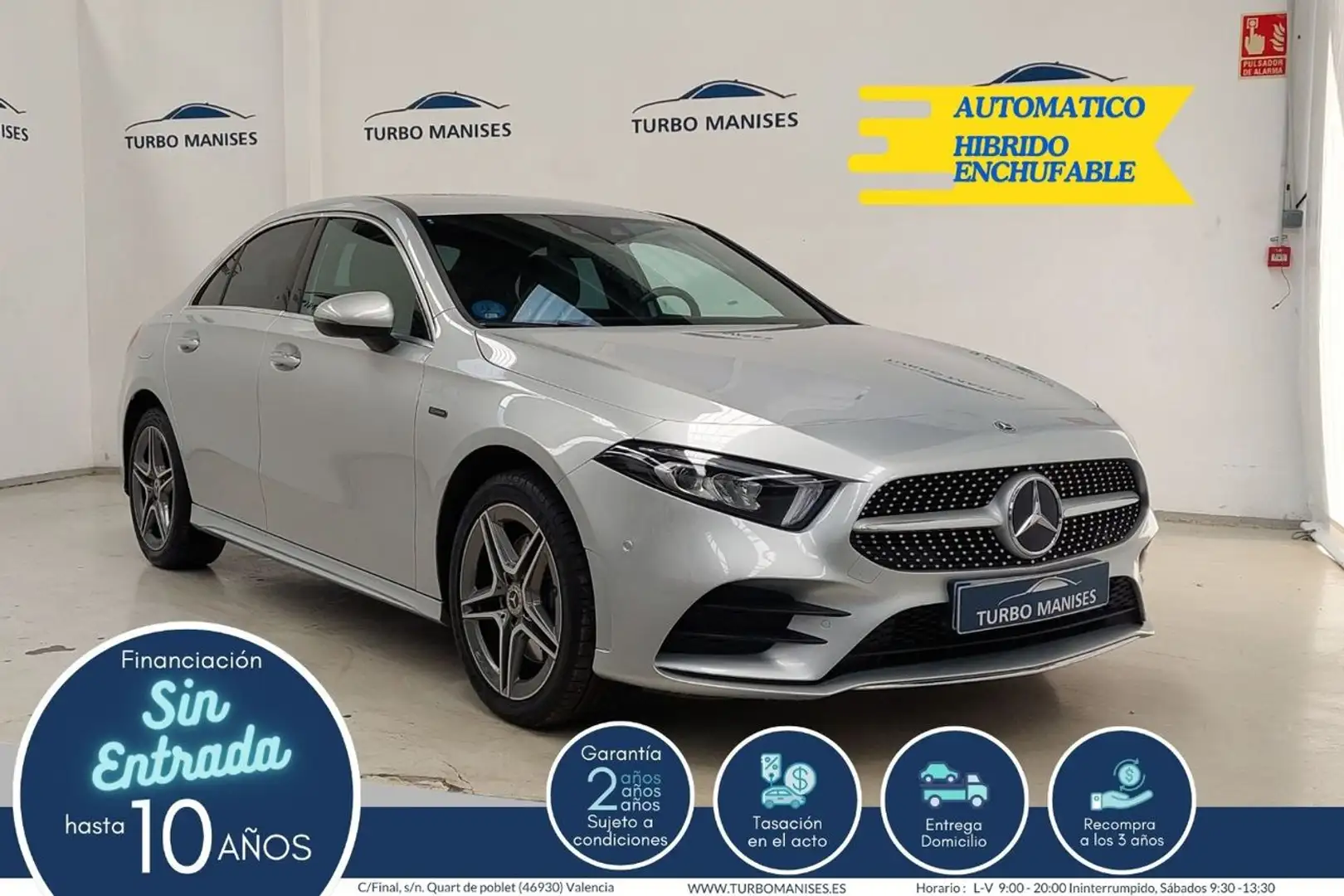 Mercedes-Benz A 250 Sedán e Plateado - 1