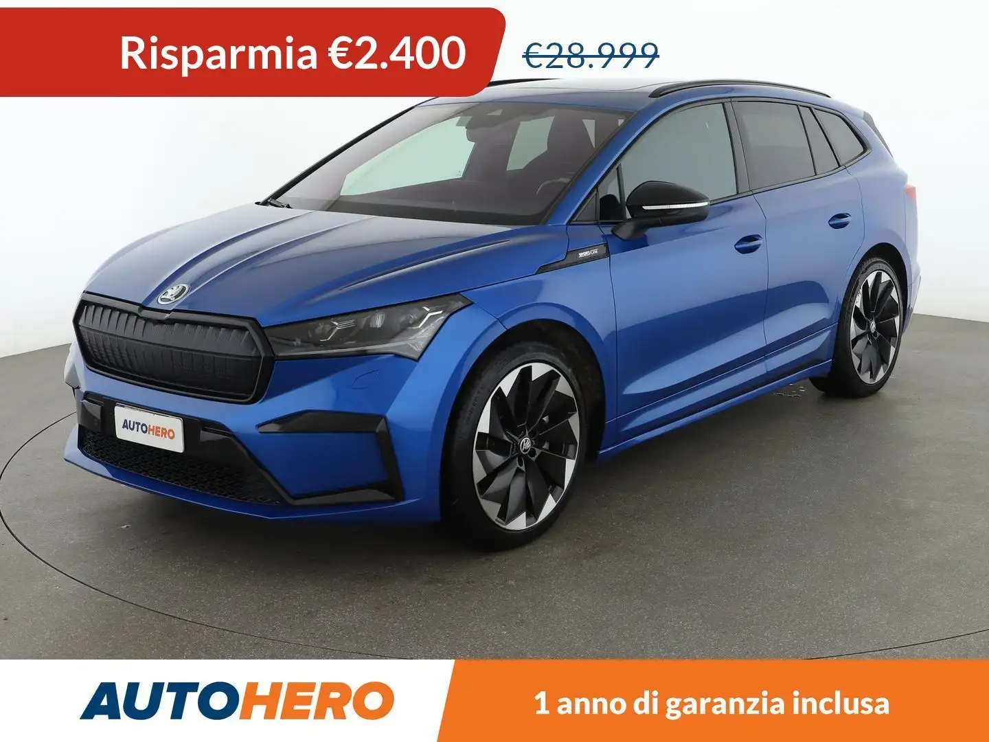 Skoda Enyaq iV 80 Sportline Blauw - 1