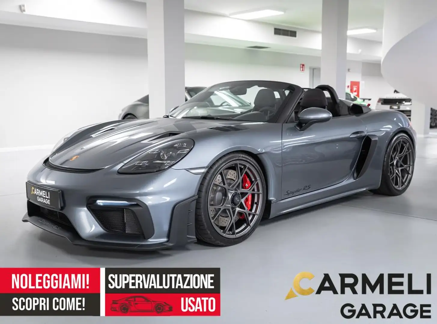 Porsche Boxster 718 Spyder Rs PRONTA CONSEGNA-SOLLEV.ANTER. Grigio - 1