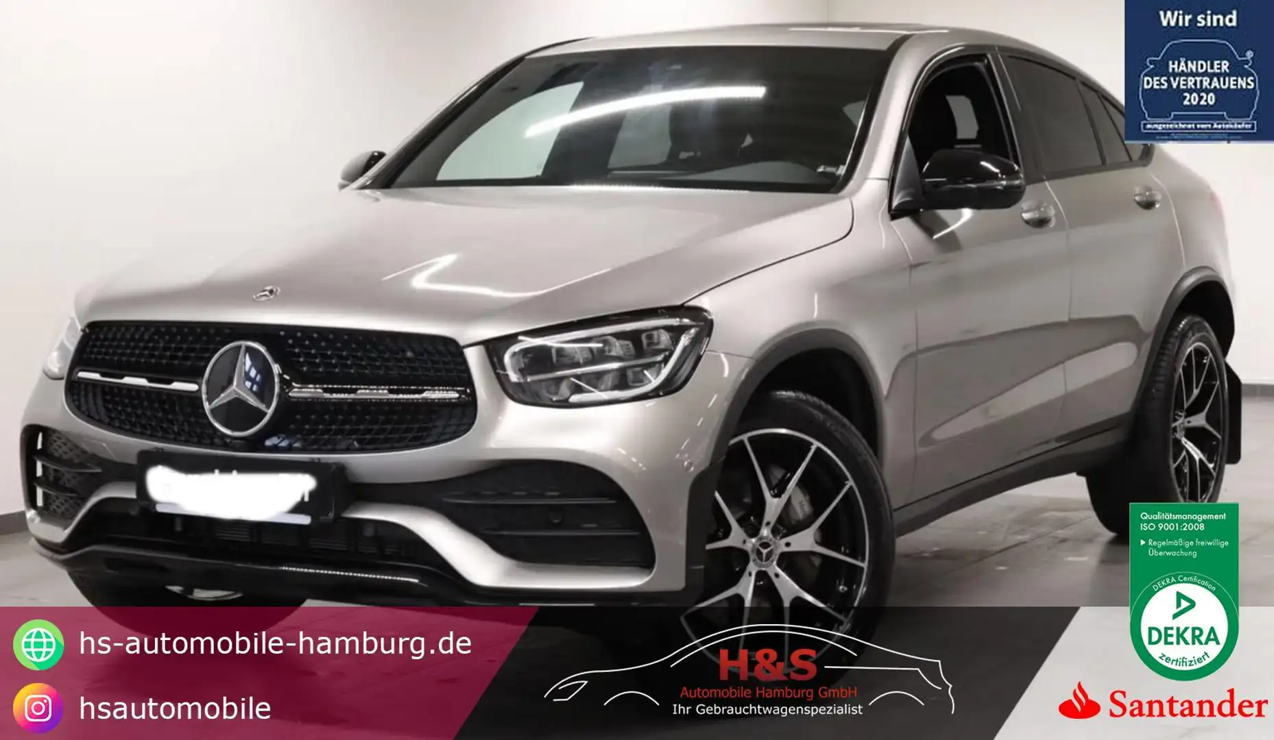 Mercedes-Benz GLC 300 de 4Matic AMG Plus / Line) Argent - 1