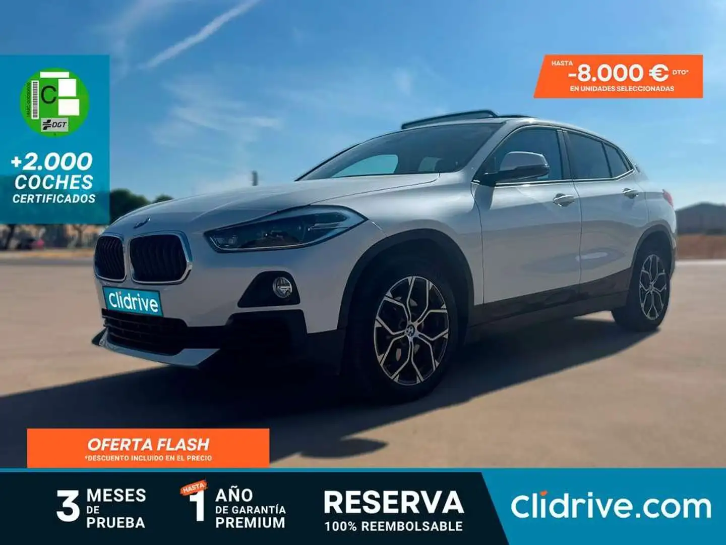 BMW X2 sDrive 18i Blanc - 1