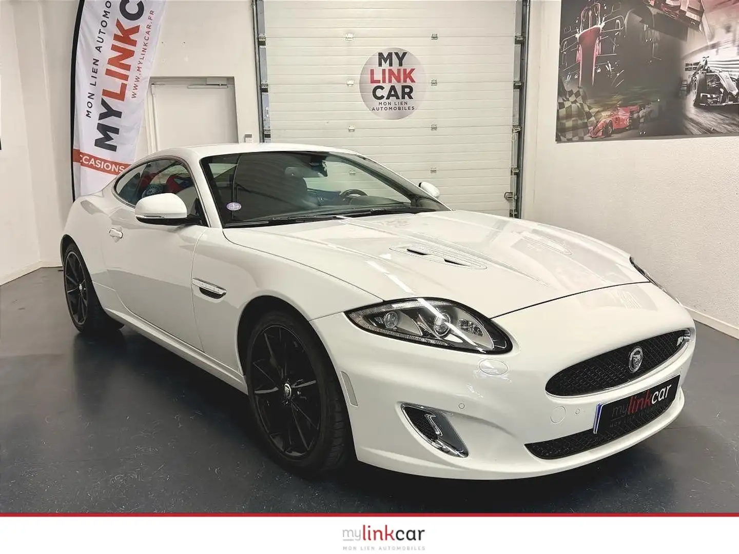 Jaguar XKR XKR V8 5.0 510cv 1ère main km certifié Ph III Blanc - 1