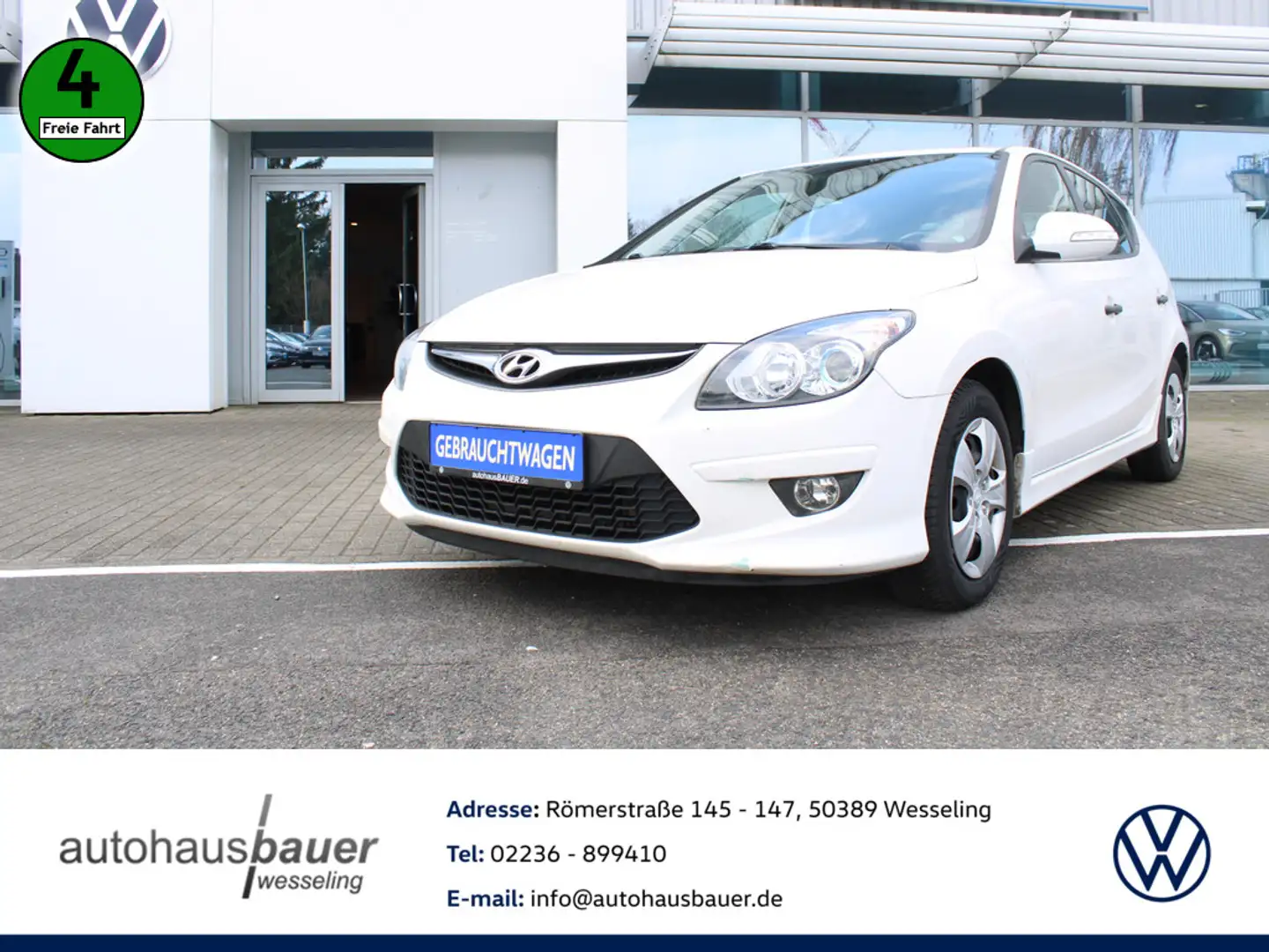Hyundai i30 1.6 CRDi DPF Classic *Gewerbe/Export,Klima,ZV,Isof Weiß - 1