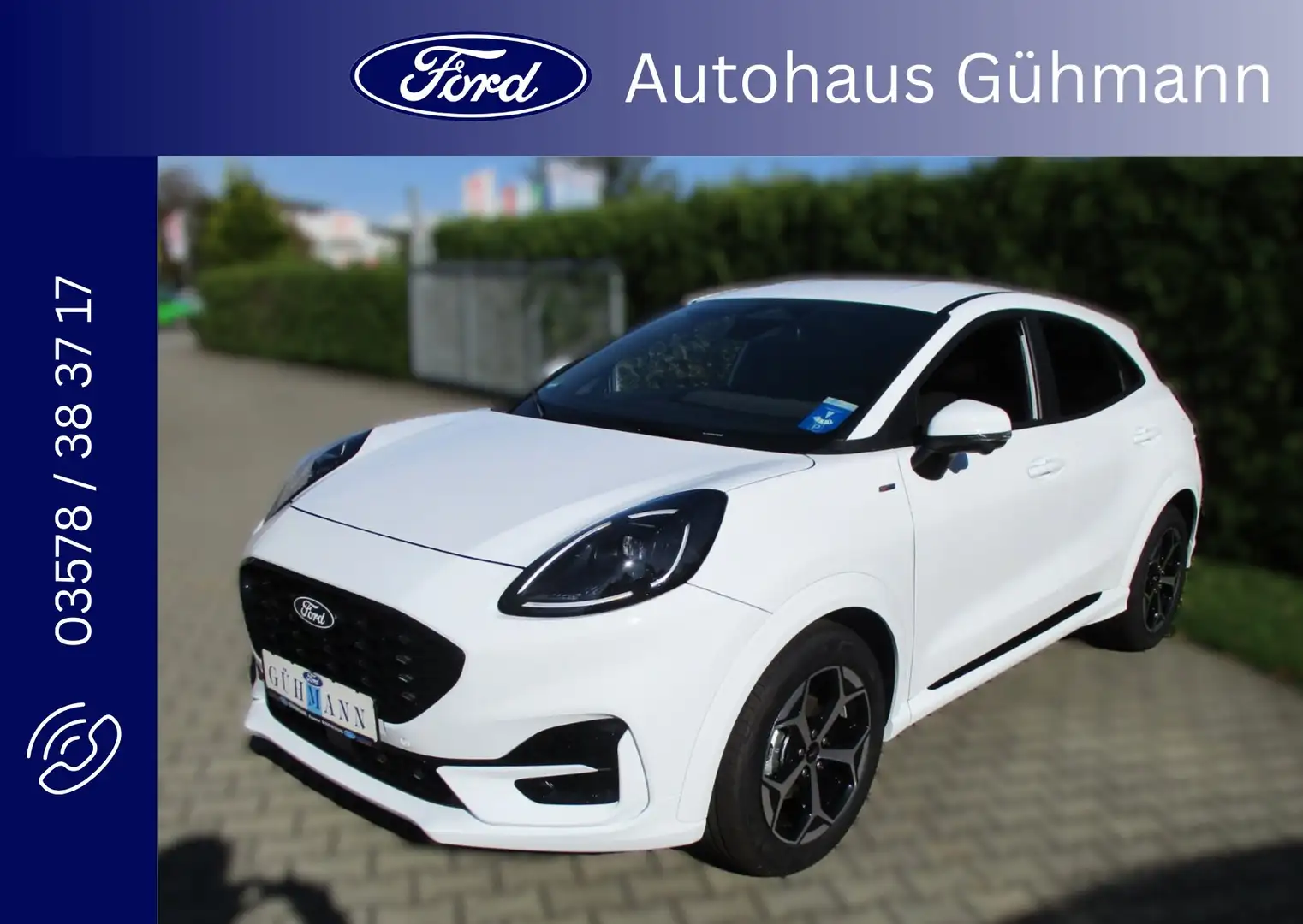 Ford Puma 1.0 EcoBoost Hybrid ST-LINE NAVI KLIMAATOM. LED Weiß - 1