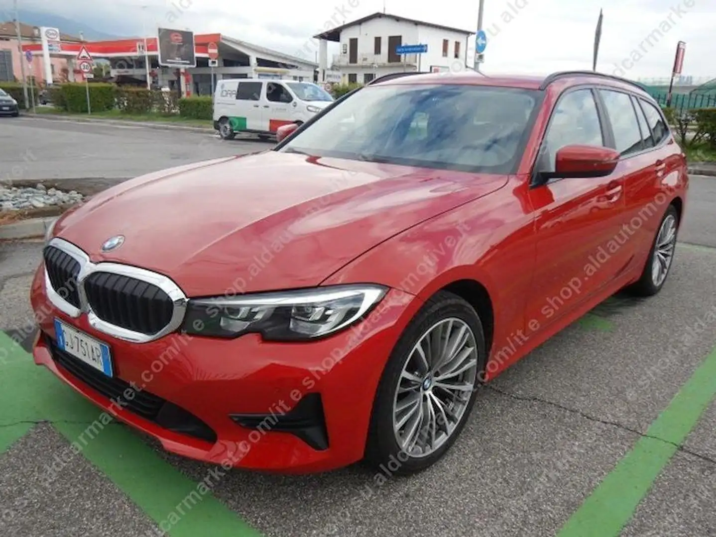 BMW 320 Serie 3 G21 320d Touring mhev 48V Sport auto Rood - 1