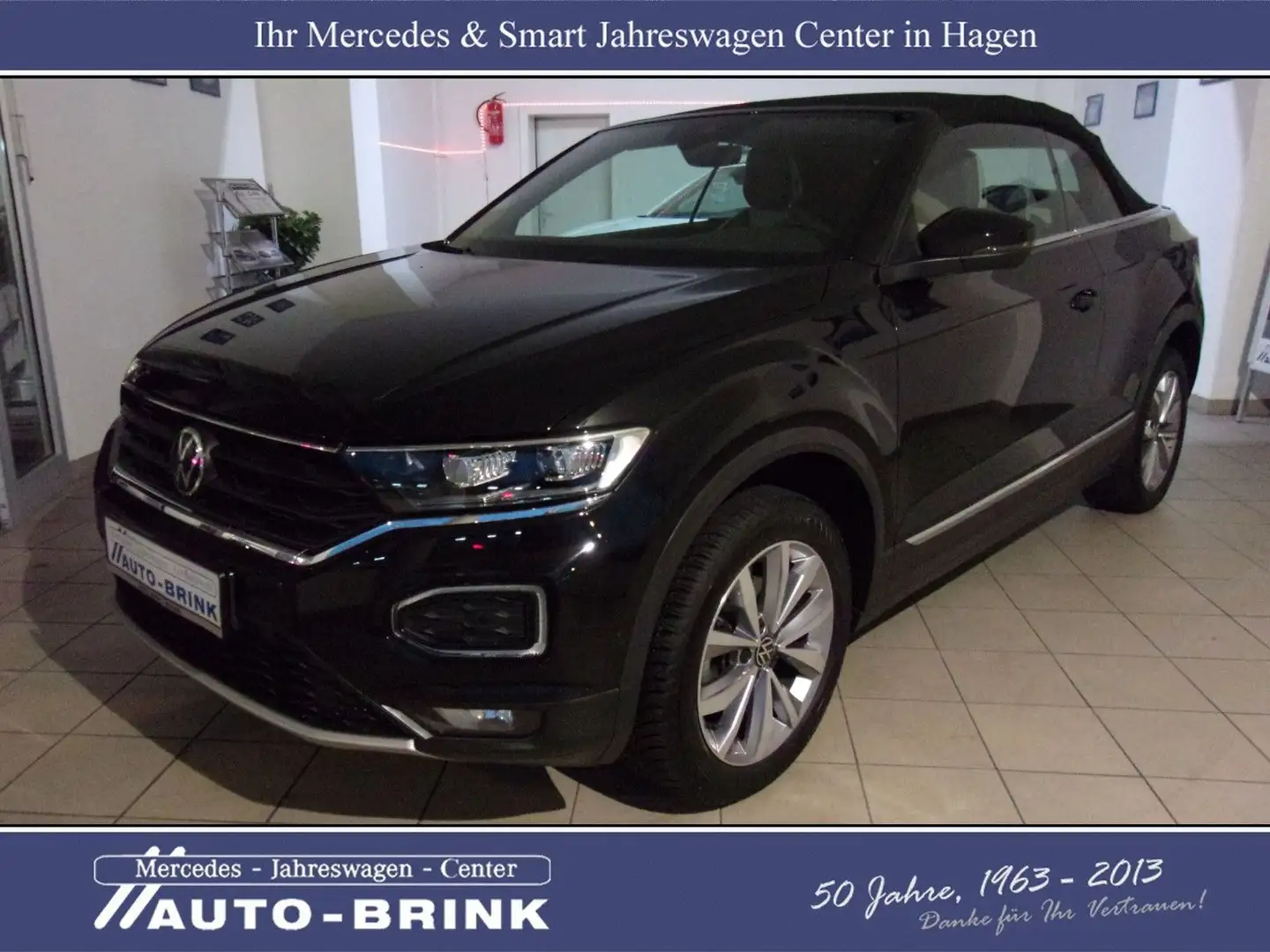 Volkswagen T-Roc Cabrio Style DSG Nav/AHK/ACC/Leder/PTS/RFK Zwart - 2