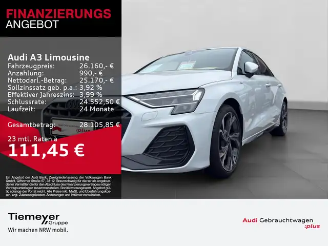 2025 Audi A3 in White for sale