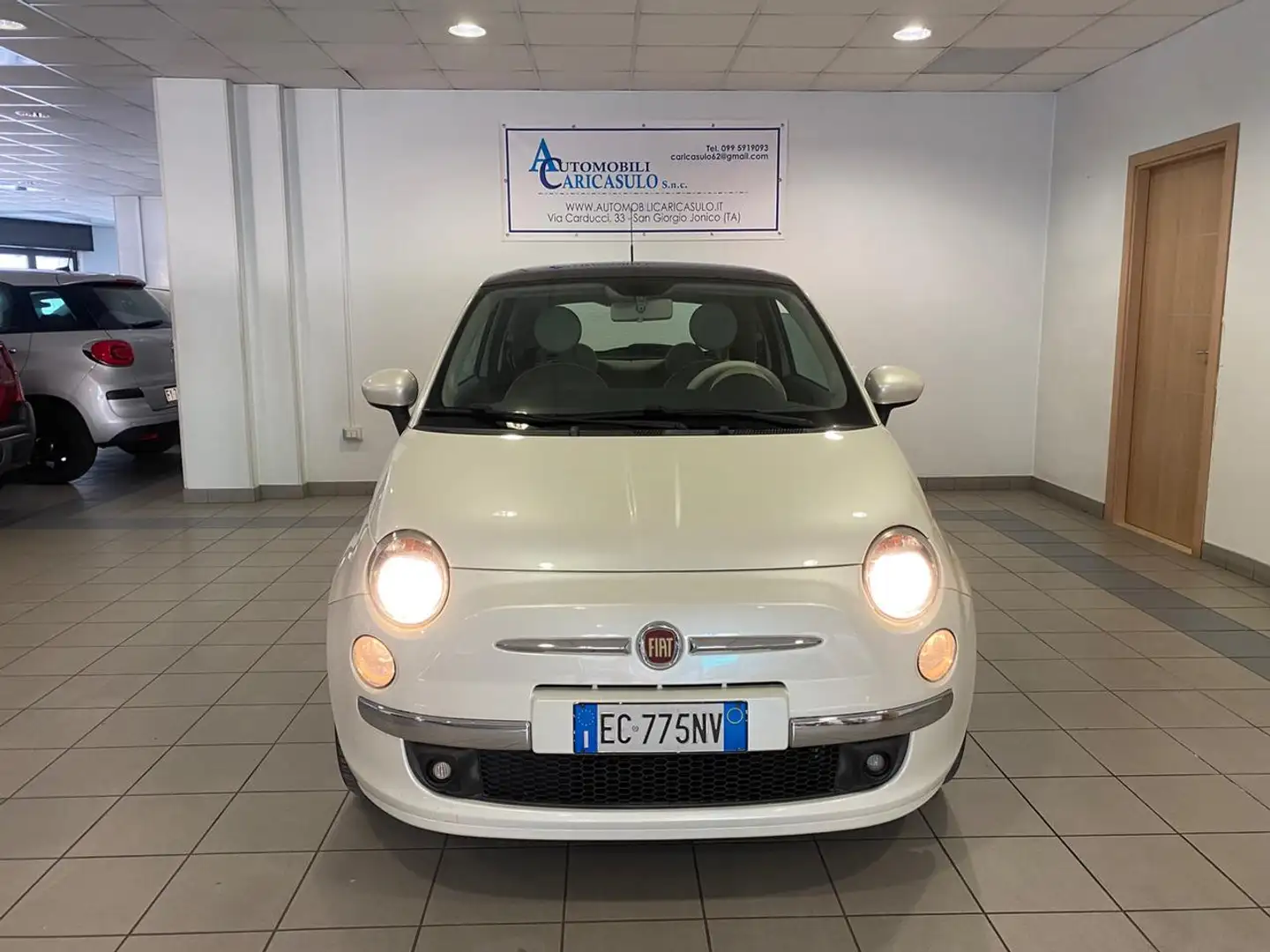 Fiat 500 1.2 Lounge Blanc - 2