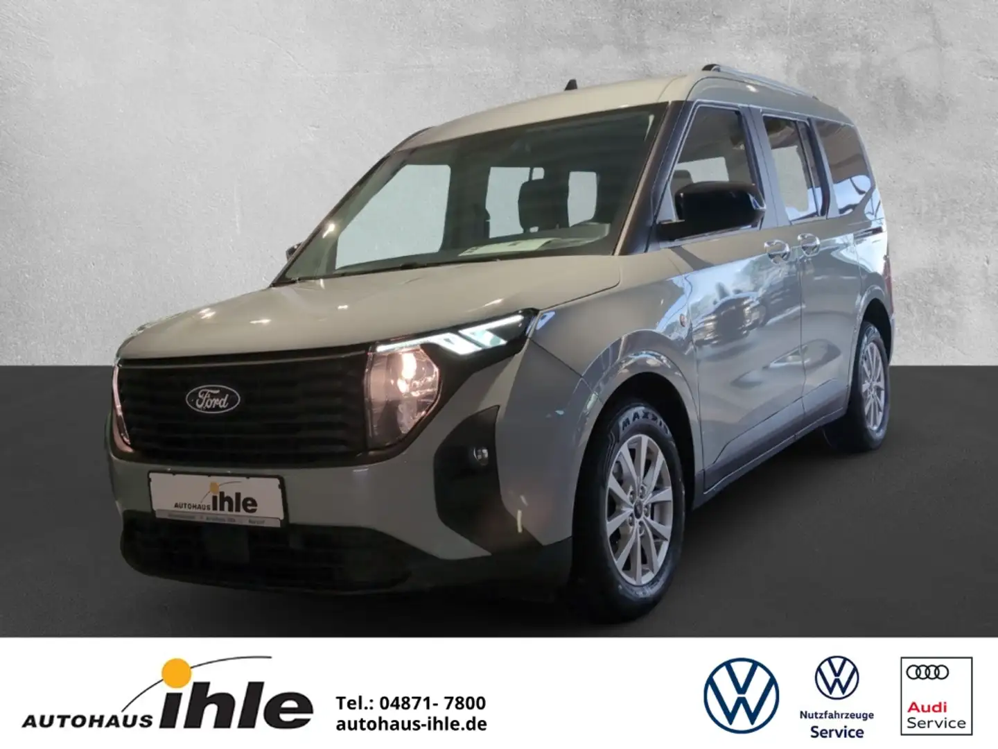 Ford Tourneo Courier Titanium 1,0 EcoBoost NAVI+TEMPOMAT+LENKRADHEIZ. Gris - 1