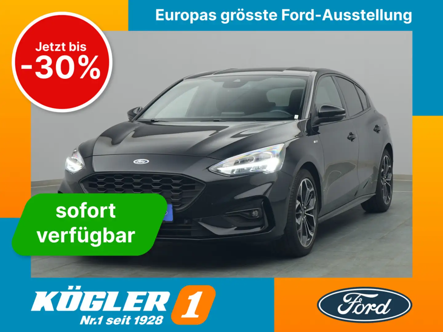 Ford Focus ST-Line X 155PS/Winter&Easy-Parking-Paket Schwarz - 1
