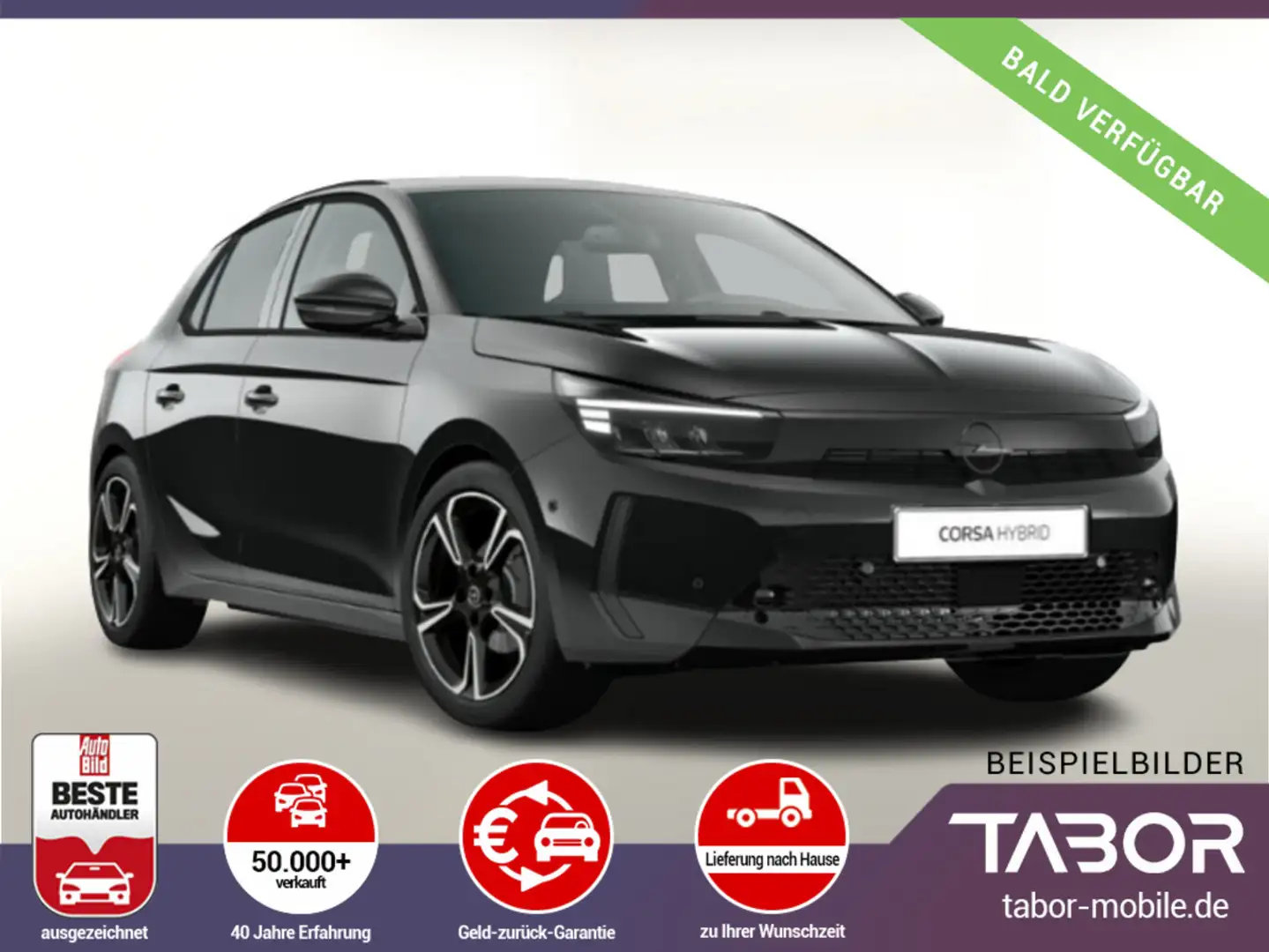 Opel Corsa 145 Hybrid AT6 GS InfotainmentP KomfortP Schwarz - 1