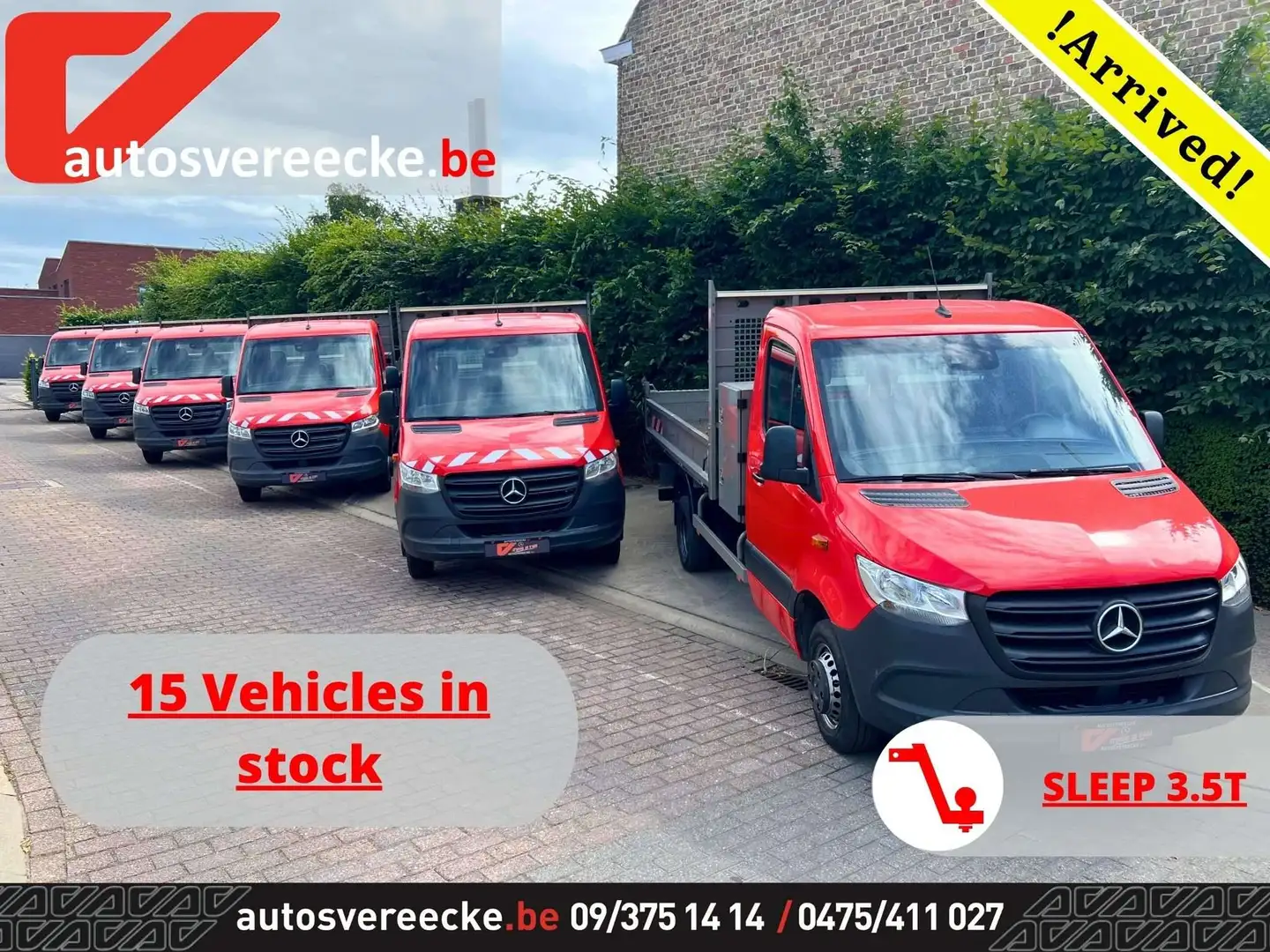 Mercedes-Benz Sprinter 514 KIPPER+KOFFER (25.000€ex)MTM 7 T SL 3.5 T Rouge - 1
