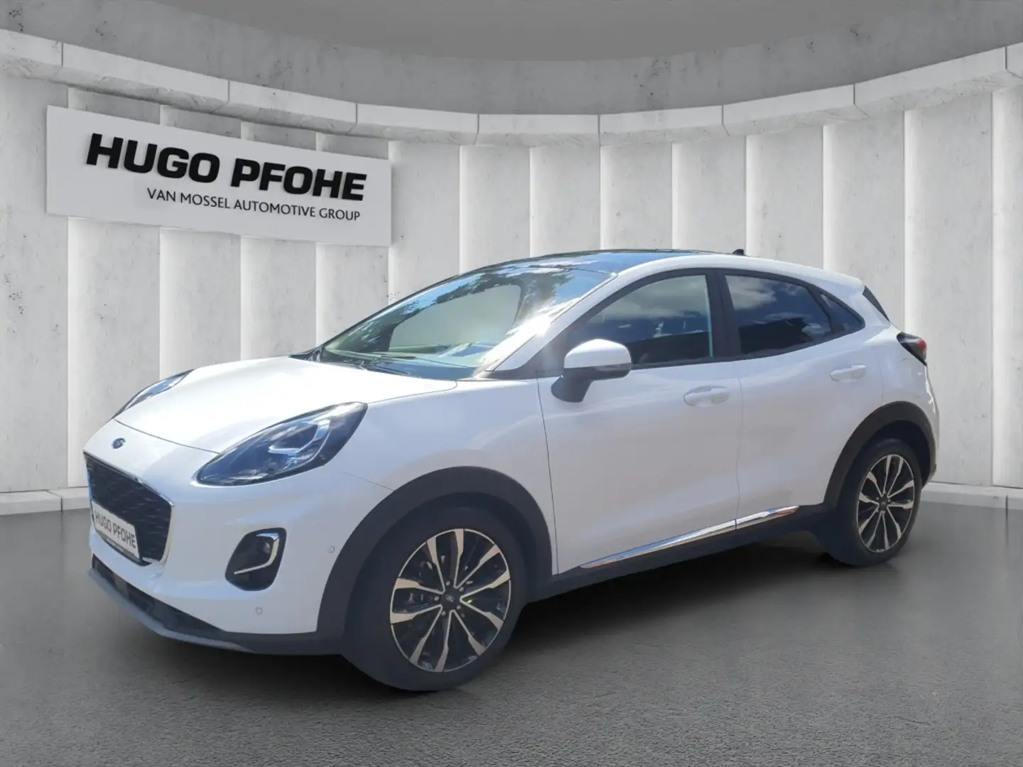 Ford Puma Titanium X 1.0 EB LED AHK Pano RFK ACC GJR Weiß - 1