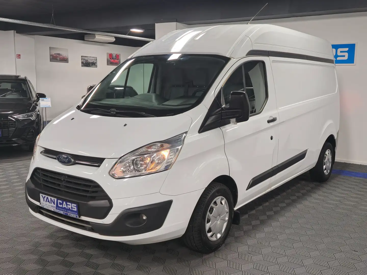 Ford Transit Custom MAXI * L2H2 (1m80) * 3 pl * CUIR + NAVI * GARANTIE Wit - 2