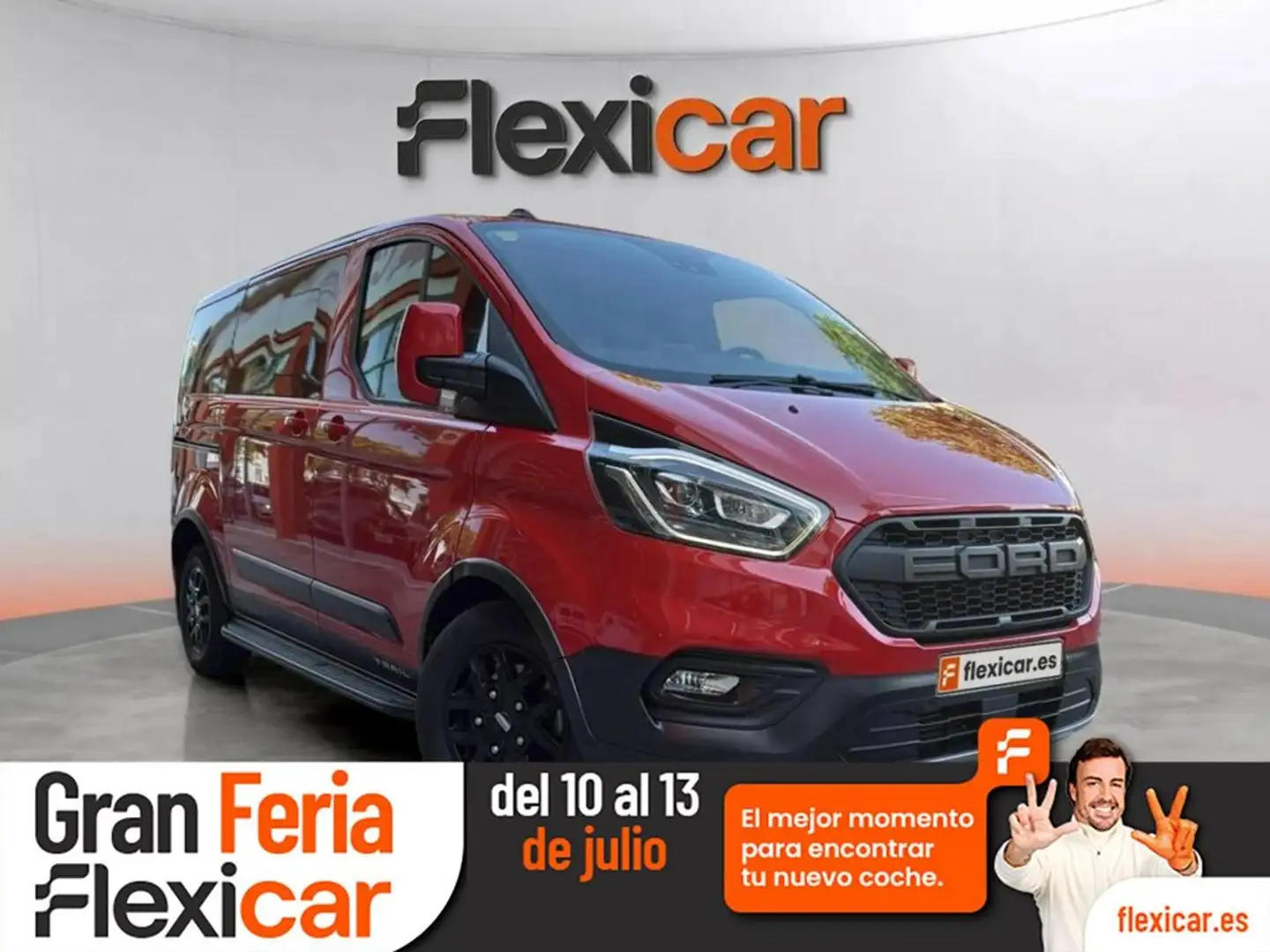 Ford Tourneo Custom 2.0 Ecob 96kW (130CV) Hybrid L2 Titanium Rojo - 1