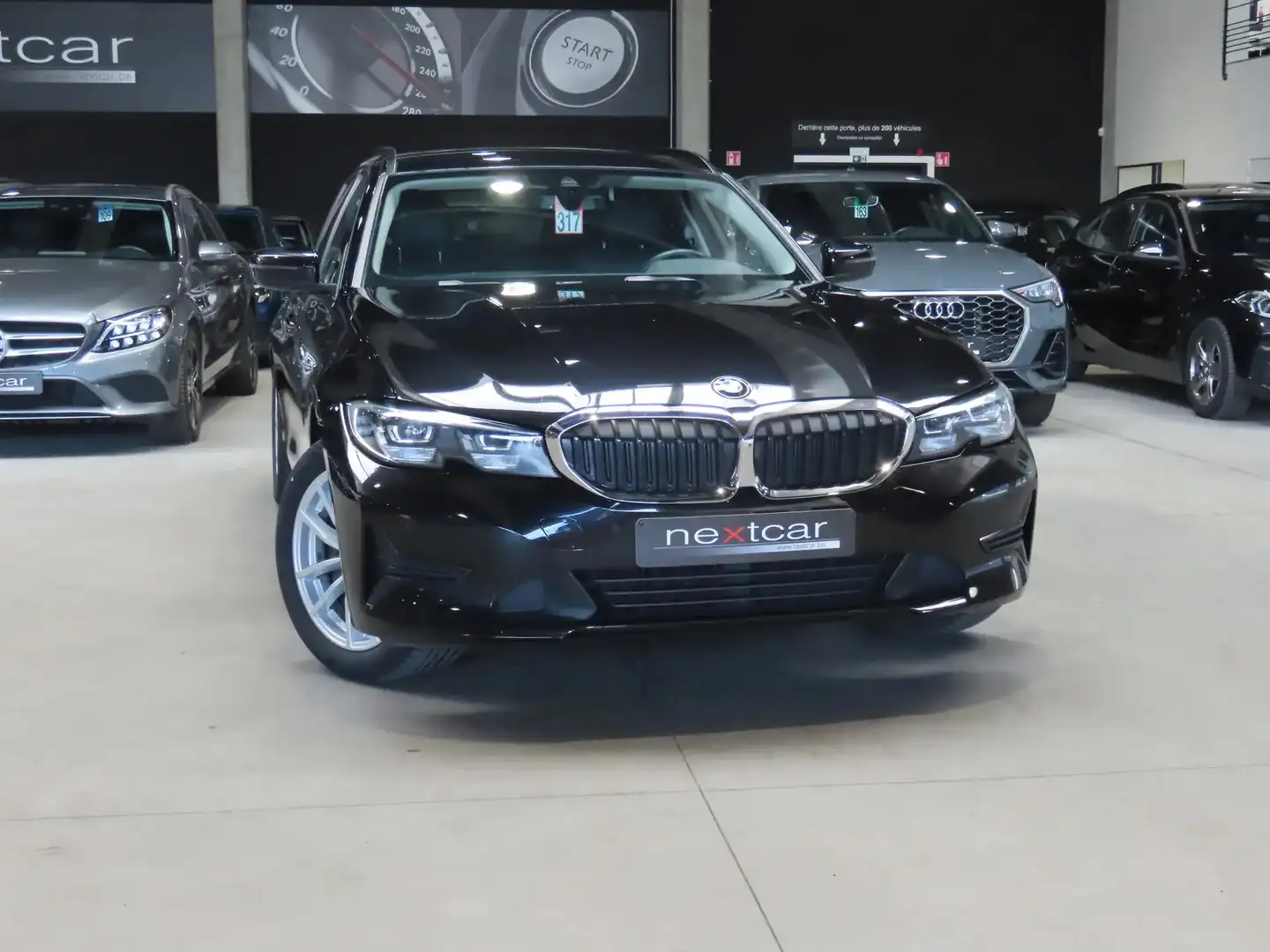 BMW 316 dA Touring G21 CUIR SPORT-LED-NAVI-DIGITAL-PARKING Noir - 2