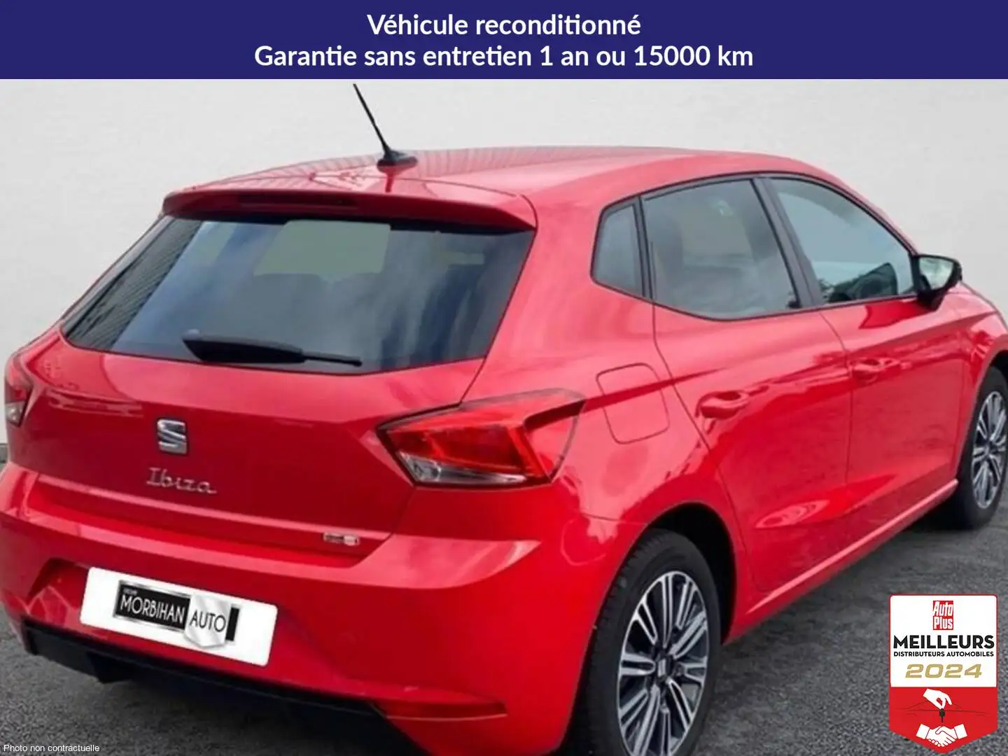 SEAT Ibiza 1.0 ecotsi 95 ch s/s bvm5 style Rouge - 2
