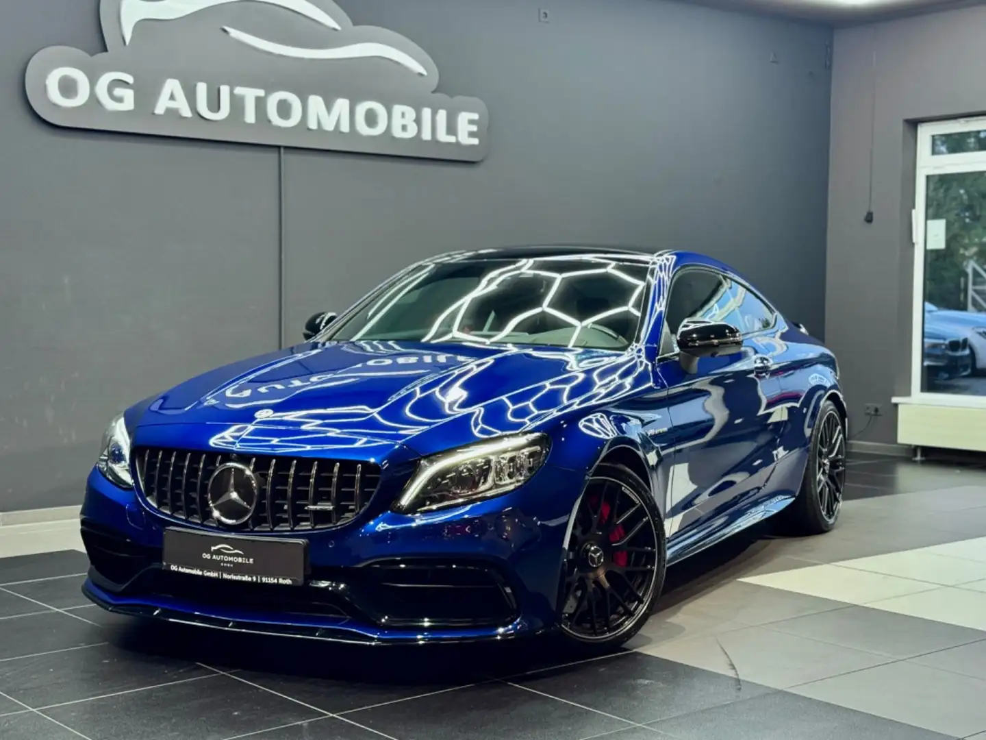 Mercedes-Benz C 63 AMG C 63 S AMG*360*PANO*HEADUP*BURM*SAGA*SITZKLIMA Bleu - 1