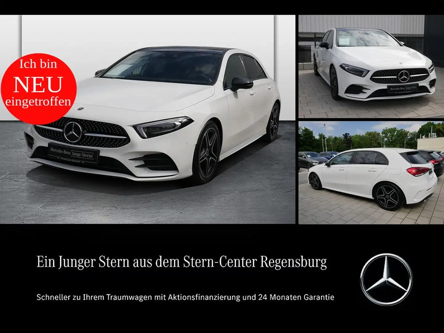 Mercedes-Benz A 220 AMG+DIST+HUD+PANO+NIGHT+360°+MEMORY+MBEAM+ Weiß - 1