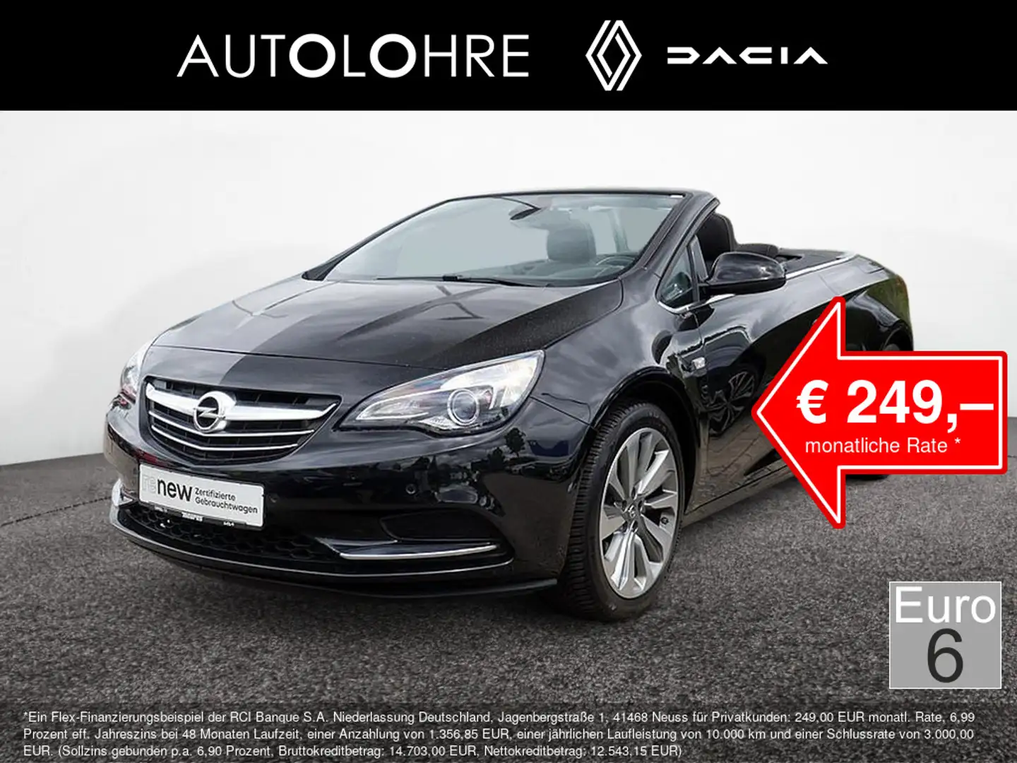 Opel Cascada 1.4 Turbo Edition KLIMA PDC SHZ Schwarz - 1