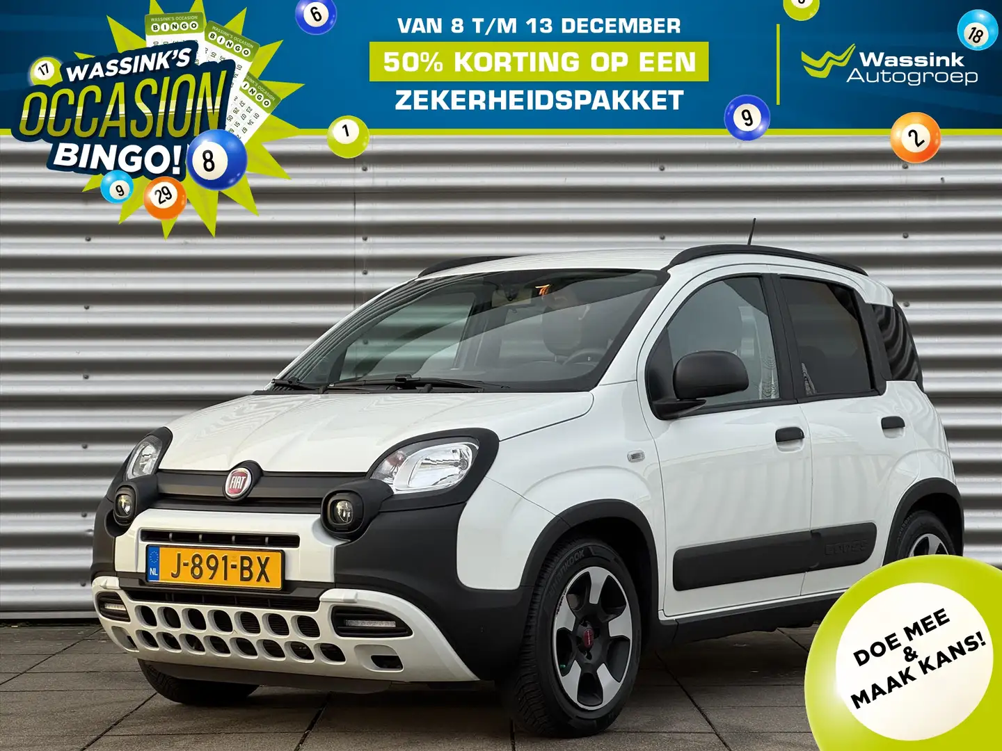 Fiat Panda 1.0 70pk Hybrid City Cross | Airco | Elektrisch Pa Wit - 1