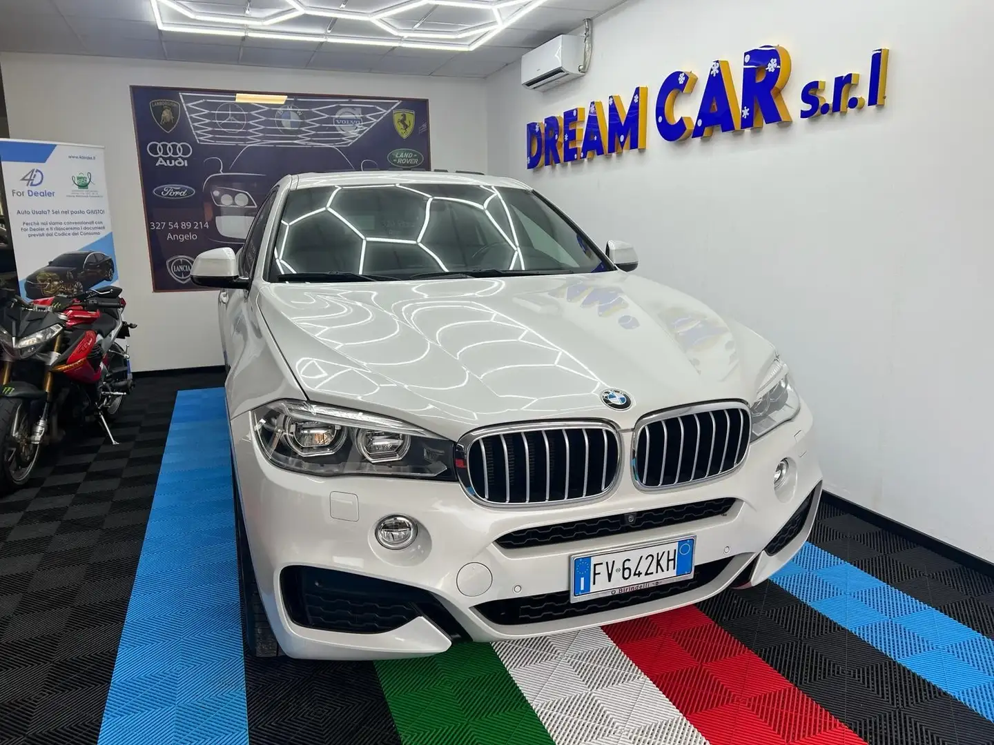 BMW X6 xDrive40d Msport Blanc - 1