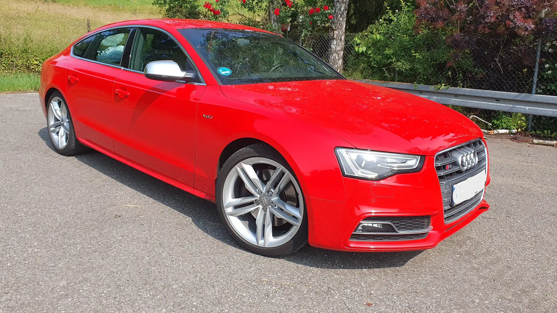 Audi S5 Sportback Facelift Alcantara Kamera Keyless Piros - 1