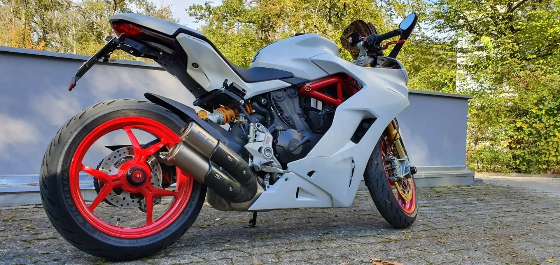Ducati SuperSport S Star White/SCProject/ viel Zubehör Fehér - 1