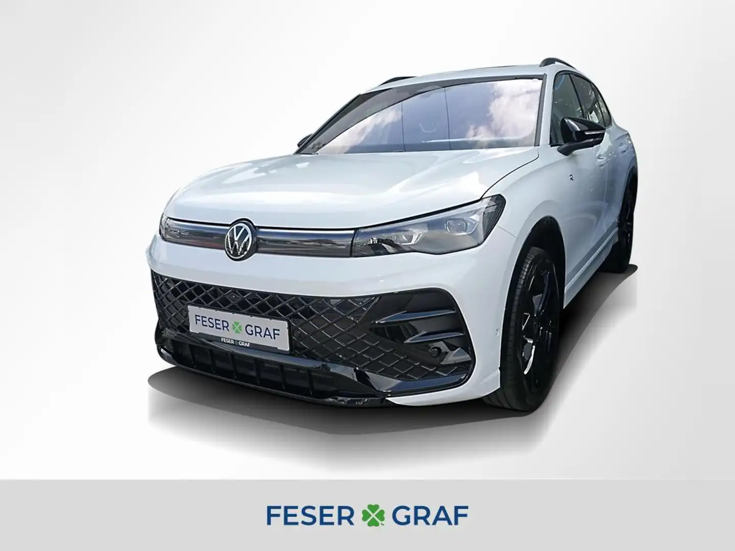 Volkswagen Tiguan 2.0 TDI 4M R-Line Black DSG AHK Navi Pano Weiß - 1