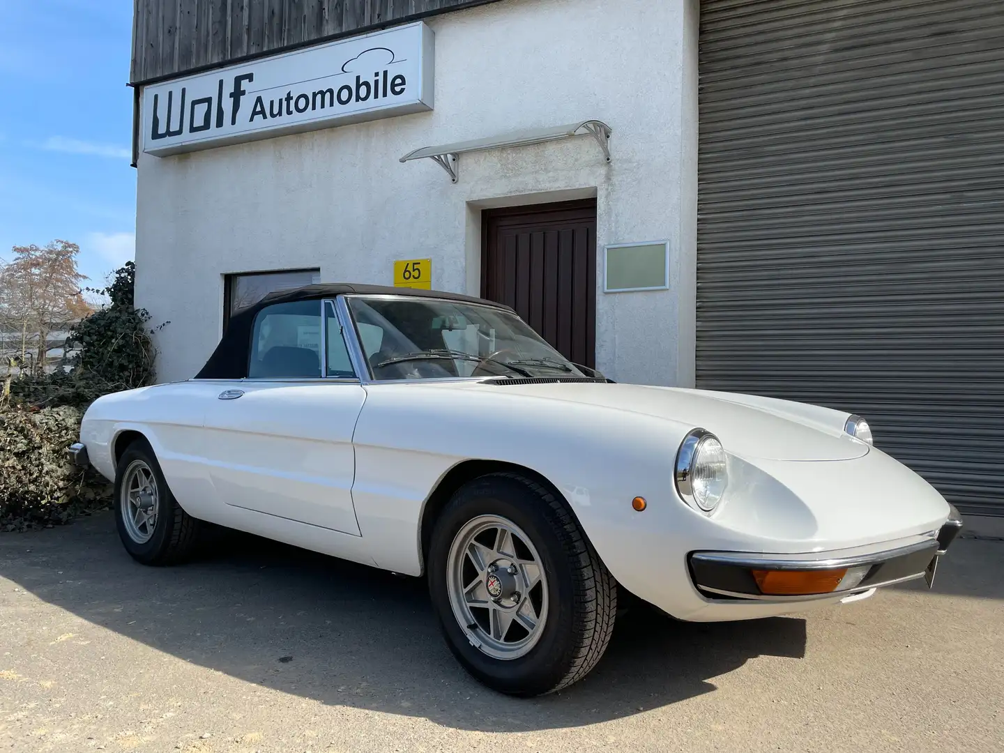 Alfa Romeo Spider 115/35. Rentnerfahrzeug, 2-Hand. H-Zulassung. Weiß - 1