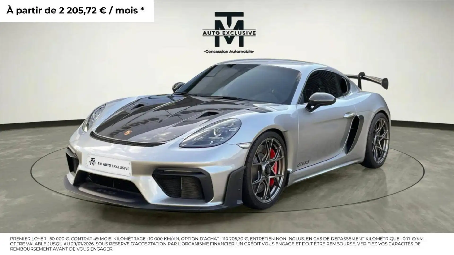 Porsche 718 CAYMAN GT4 Cayman 4.0i GT4 500 ch PDK RS Gris - 1
