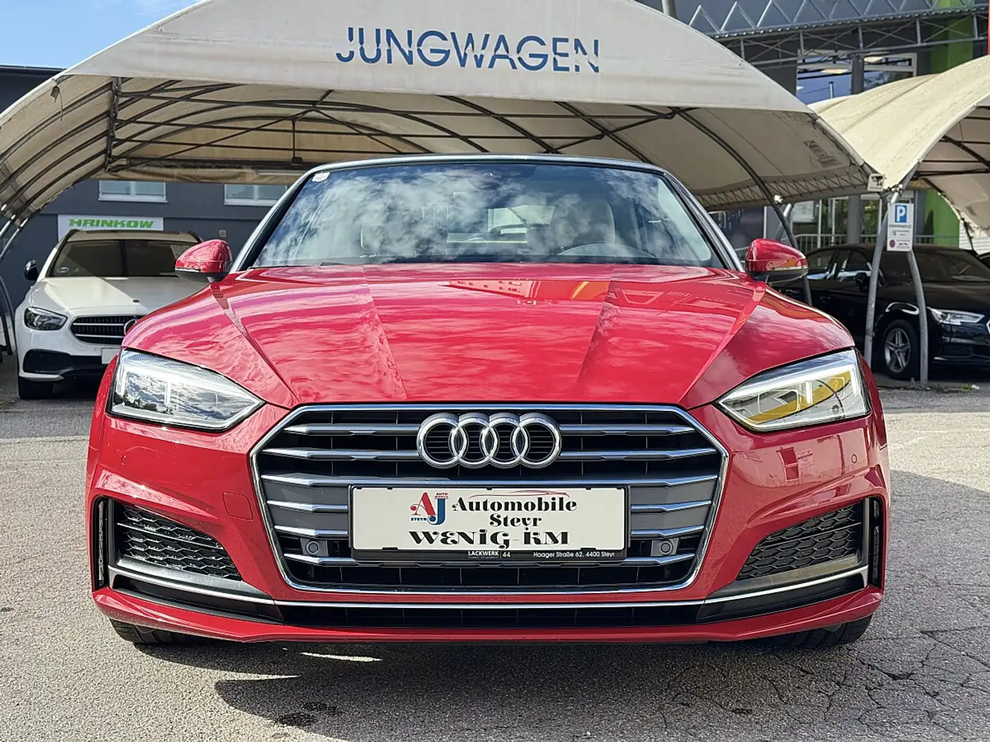 Audi A5 Cabrio 2,0 TDI sport S-tronic+S line+Navi+Kamera Rot - 2