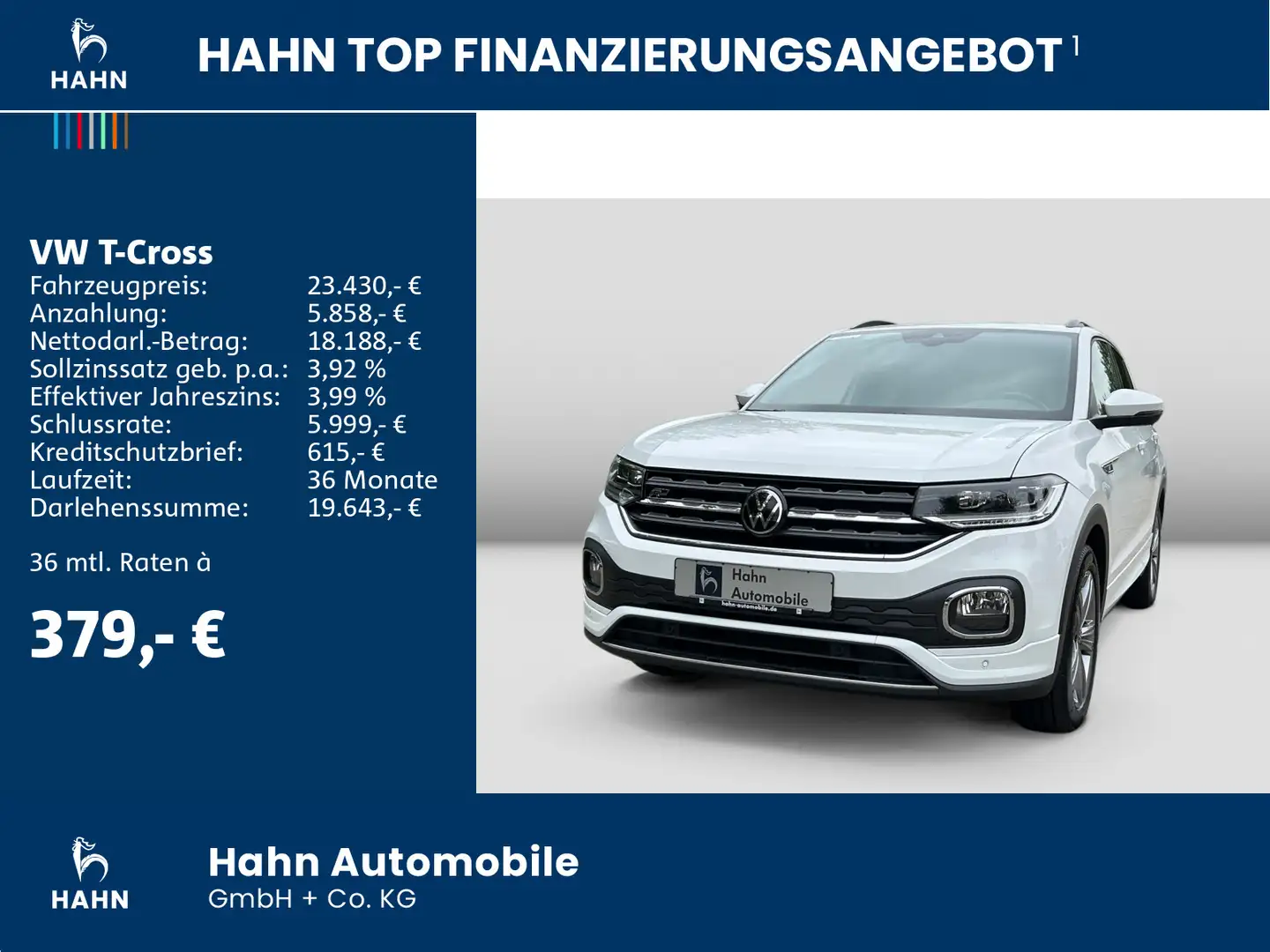 Volkswagen T-Cross Life 1.0TSI DSG R-Line LED ACC Cam Navi Weiß - 2