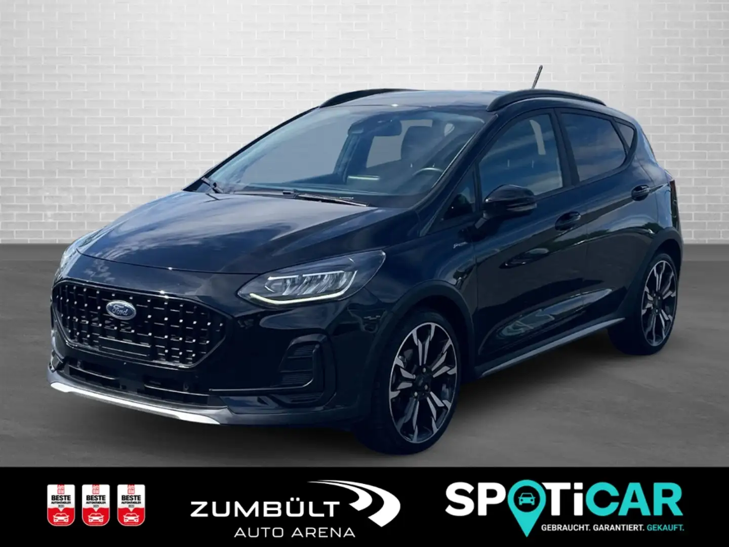 Ford Fiesta 1.0 Hybrid Active X +Navi LED SHZ ACC Kamera Kurve Schwarz - 1