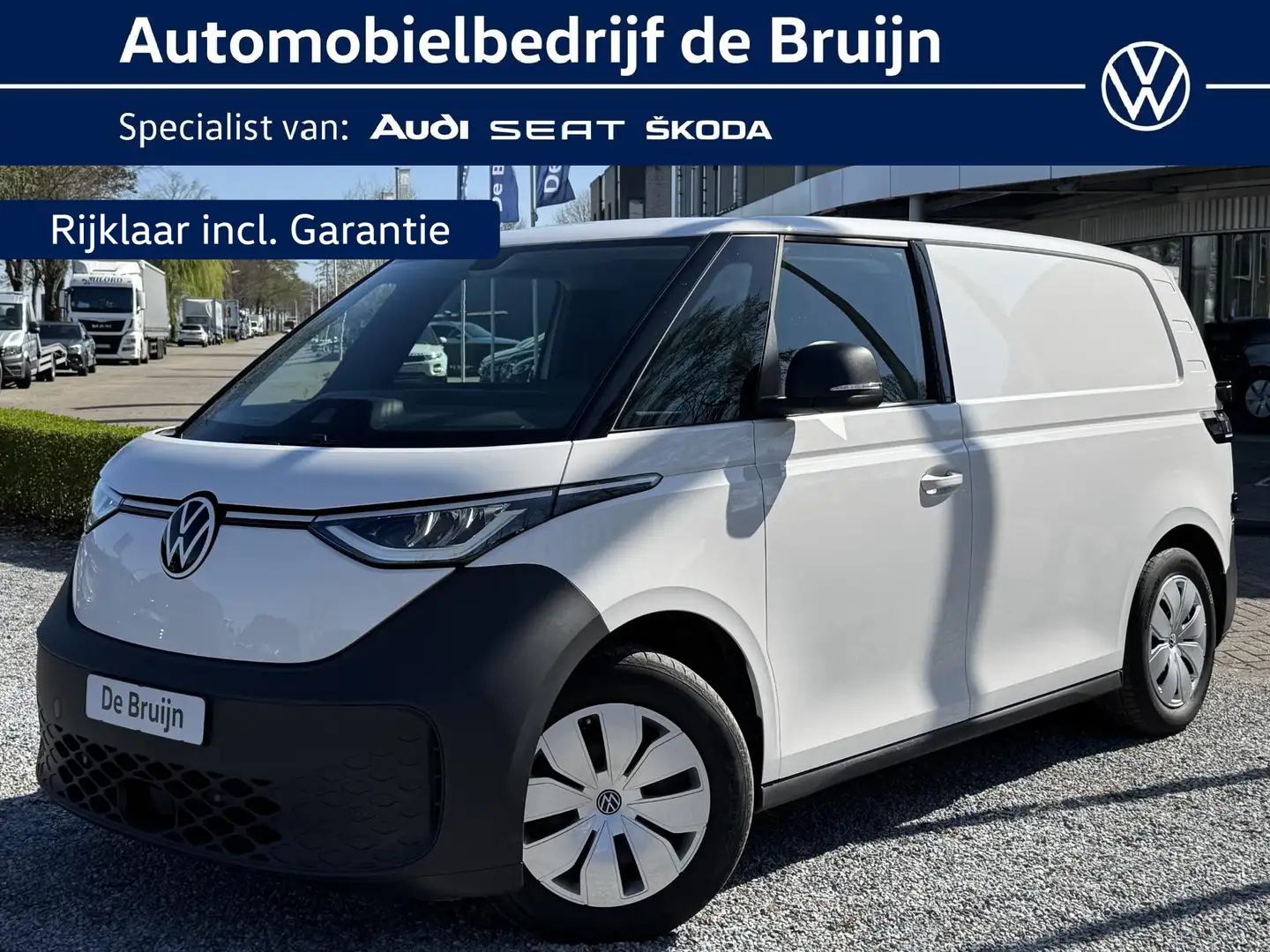 Volkswagen ID. Buzz Cargo 77 kWh 204pk (Pdc,Deuren,Bank) Wit - 1