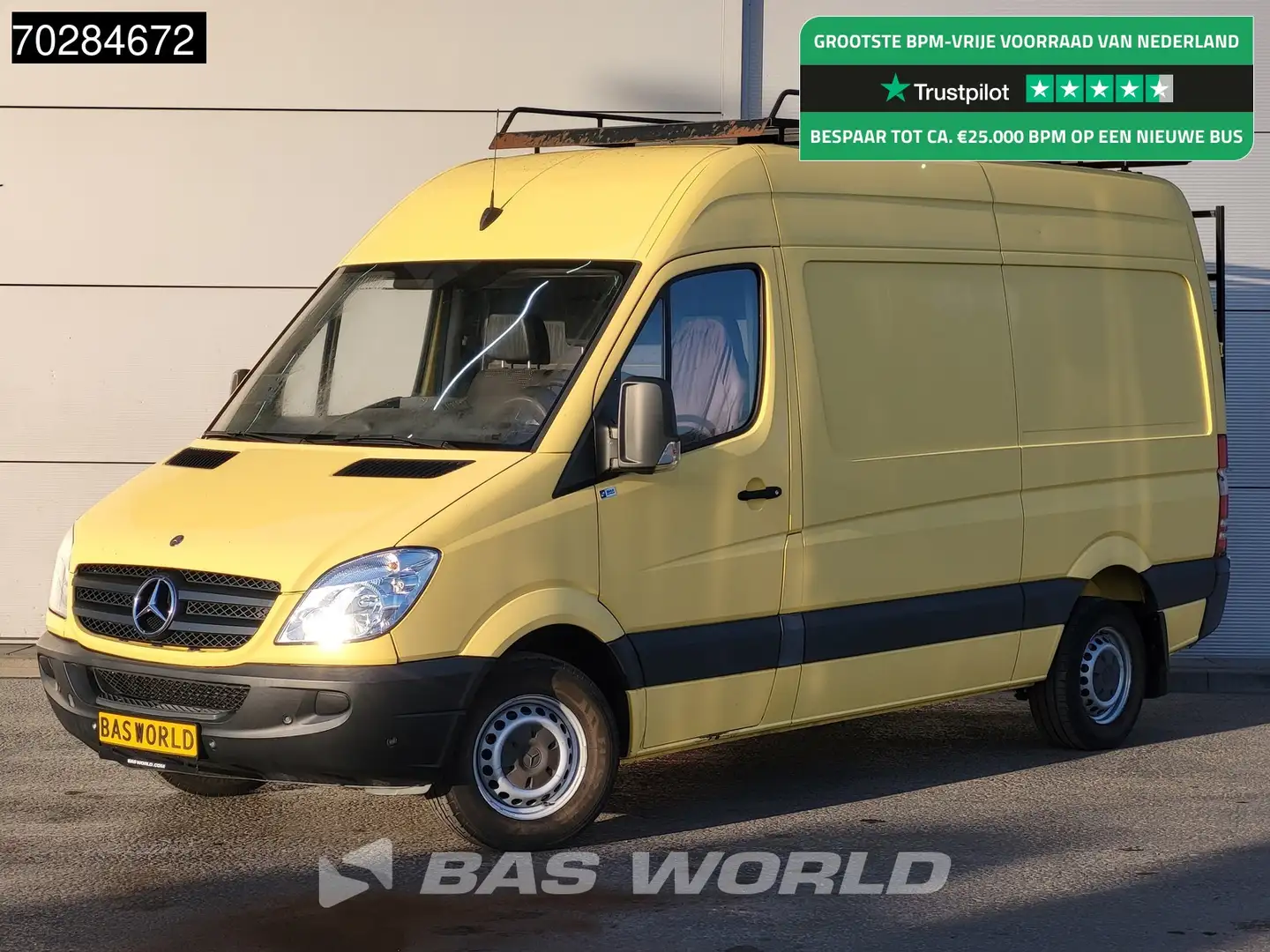 Mercedes-Benz Sprinter 318 CDI 3.0L V6 L2H2 180PK Trekhaak Parkeersensore Geel - 1