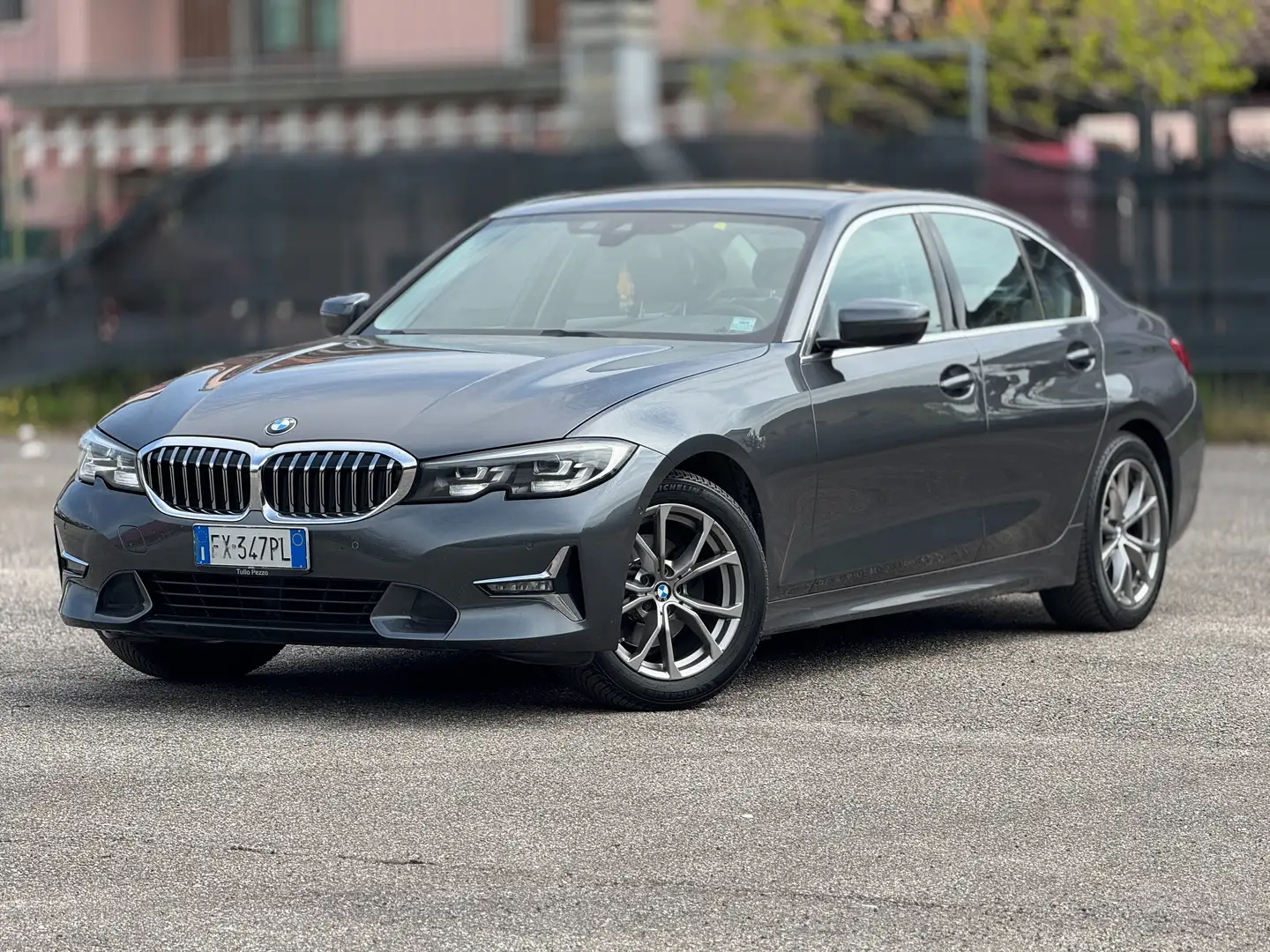 BMW 320 320d auto UNICO PROPRIETARIO - SERVICE BMW Grigio - 1