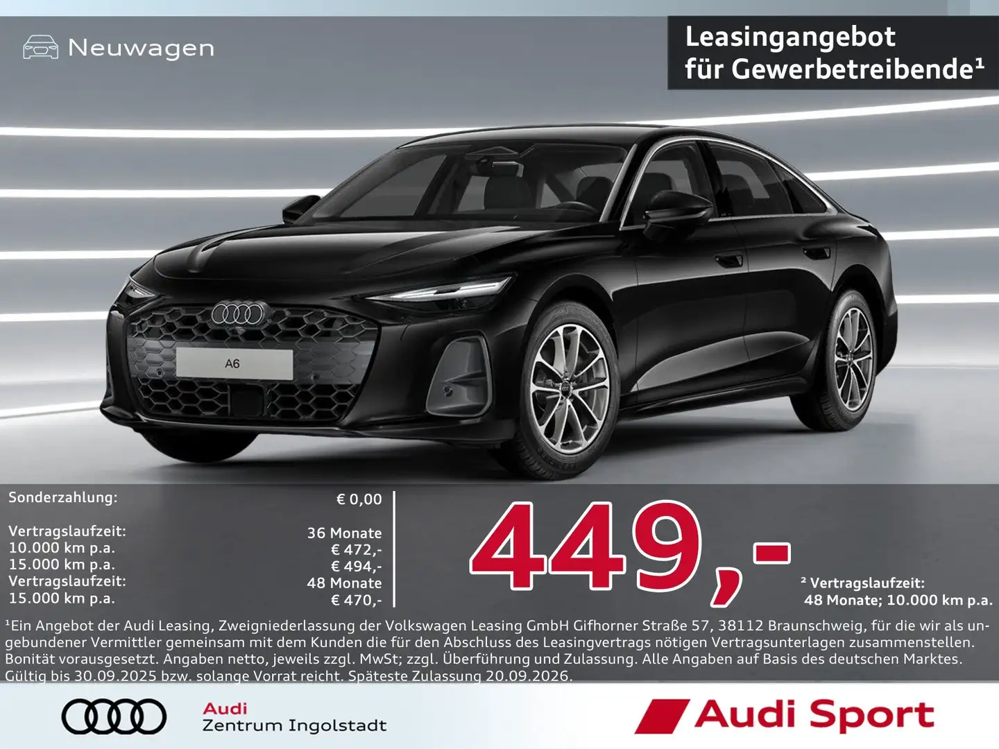 Audi A6 Limousine TFSI S tronic,SHZ UPE 56.550,- Schwarz - 1