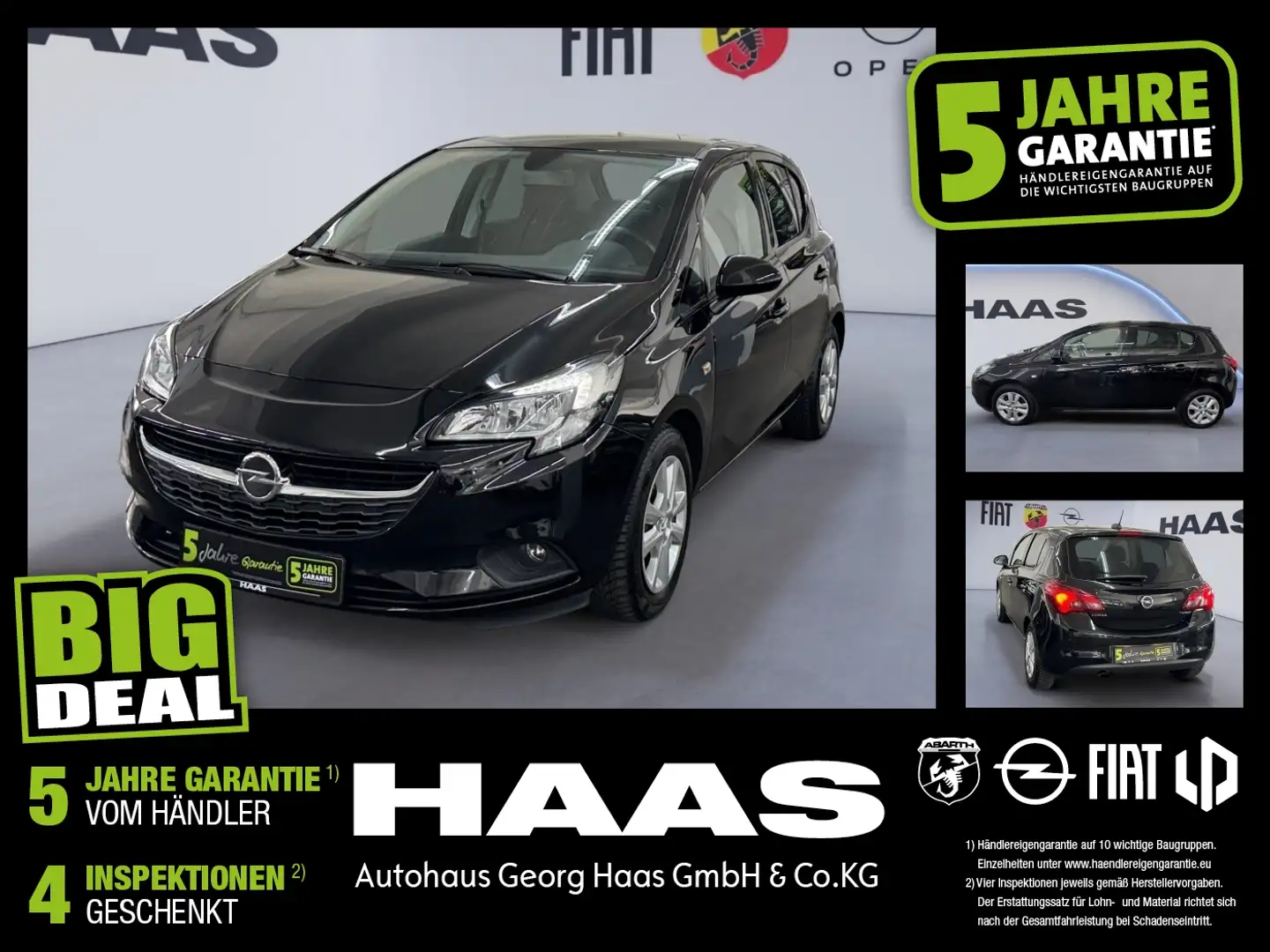 Opel Corsa E 1.4 Turbo Sitz,-Lenkradheizung, Carplay Schwarz - 1