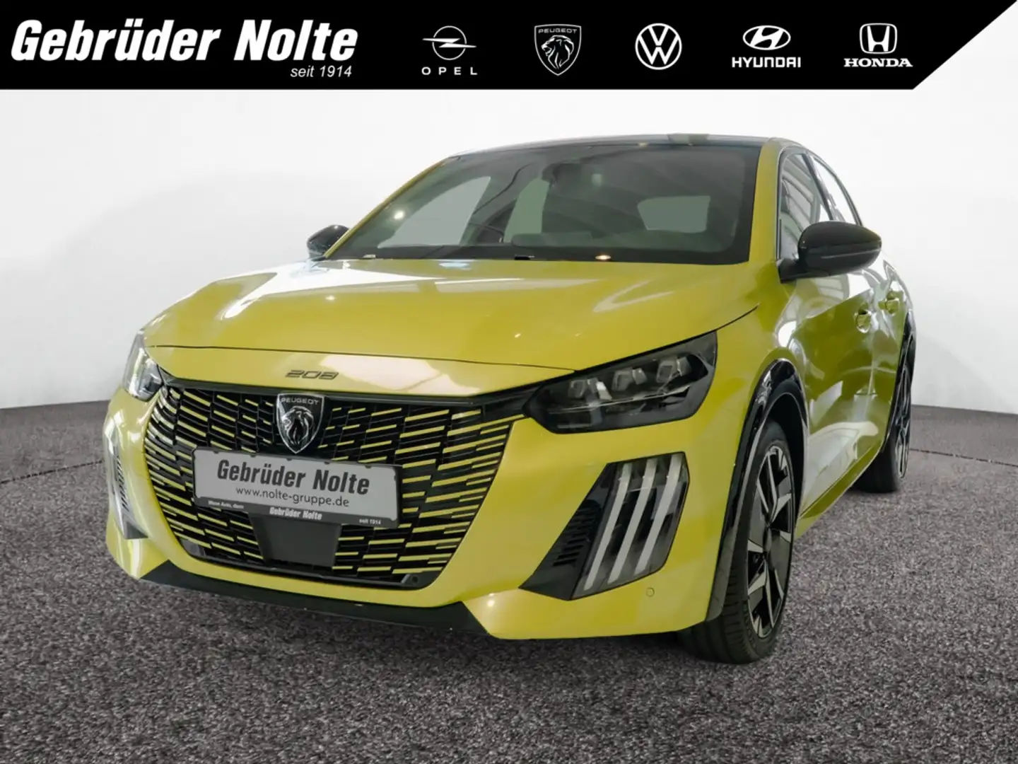 Peugeot 208 1.2 Hybrid 110 GT KAMERA W-LAN FACEL. LED Jaune - 1