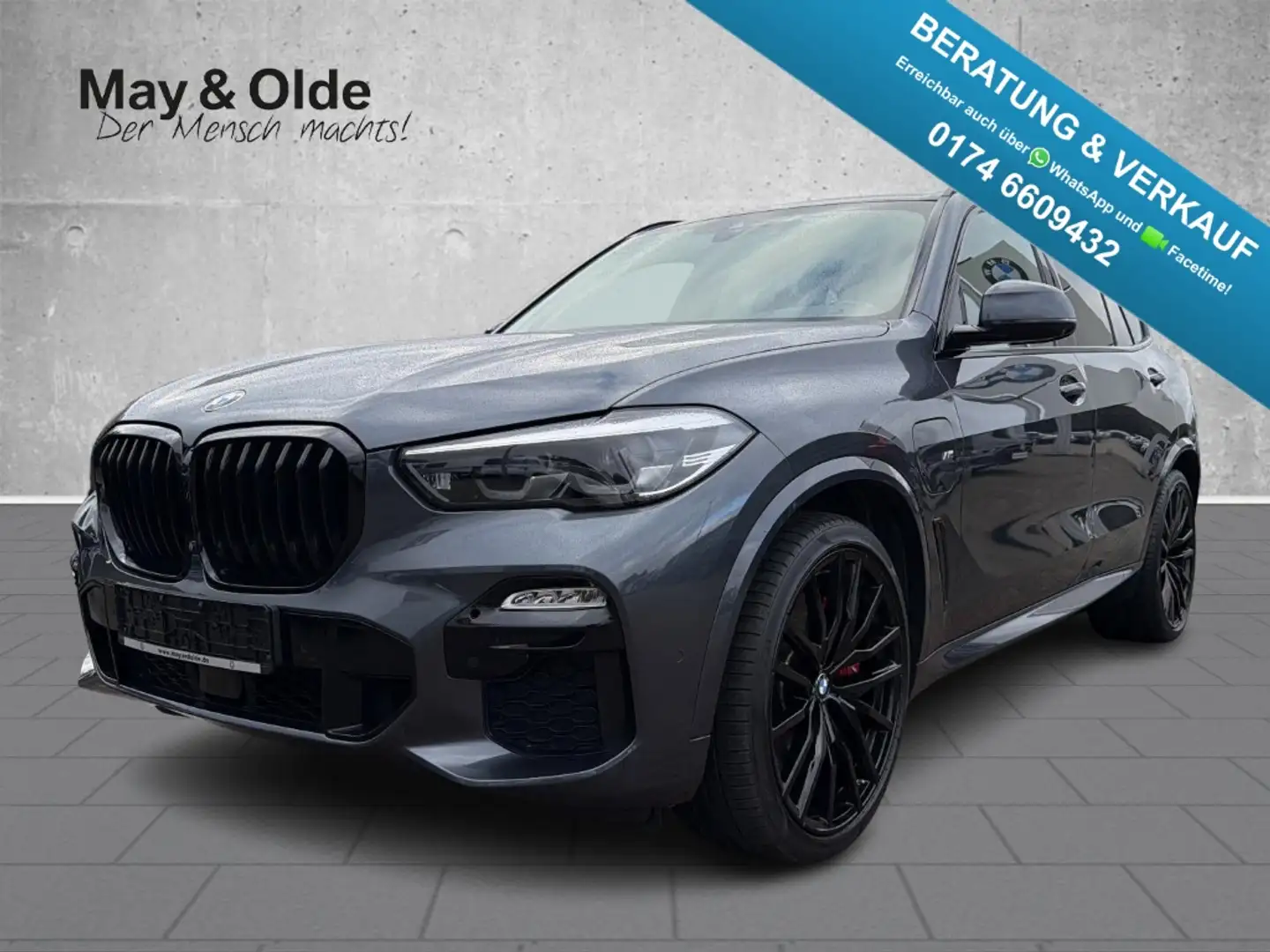 BMW X5 45e xDrive M Sport LED Navi Leder DAB Kamera Gris - 1