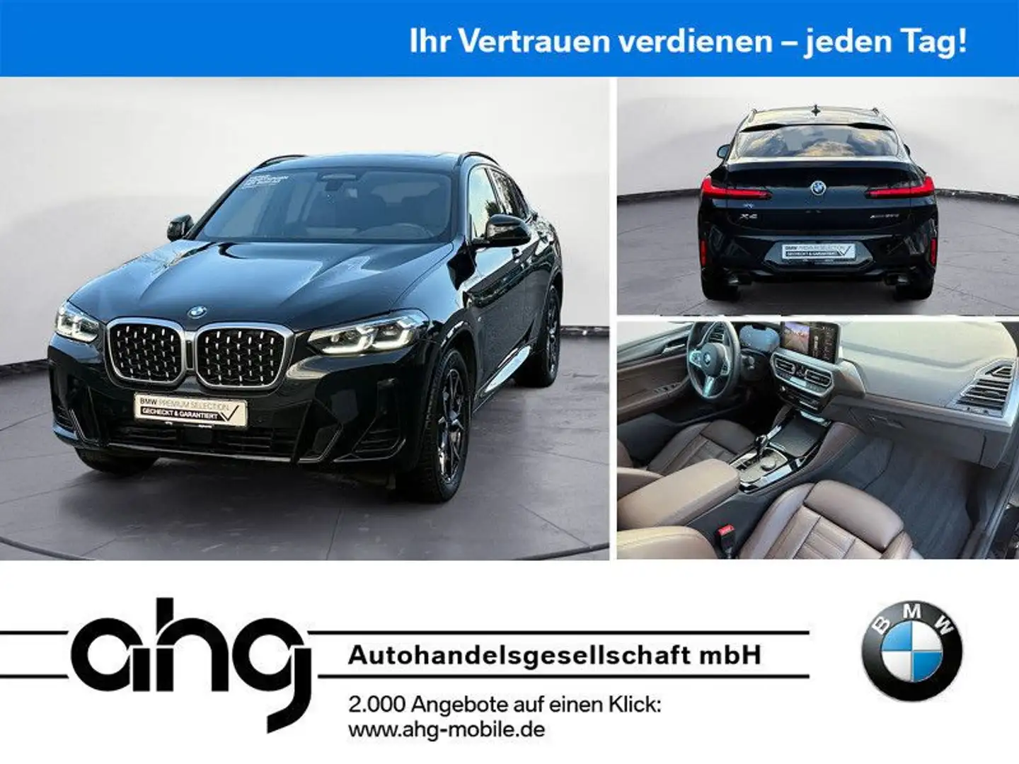BMW X4 xDrive30d M Sport Laserlicht Head-Up Panorama Schwarz - 1