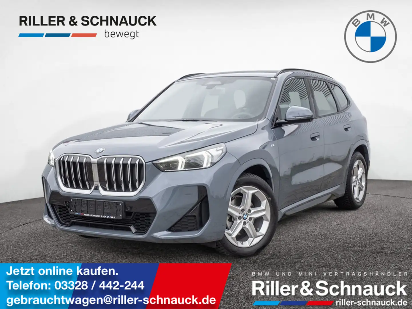 BMW X1 xDrive 20d M Sport AHK+HUD+360°KAM+ACC+HK Grau - 1