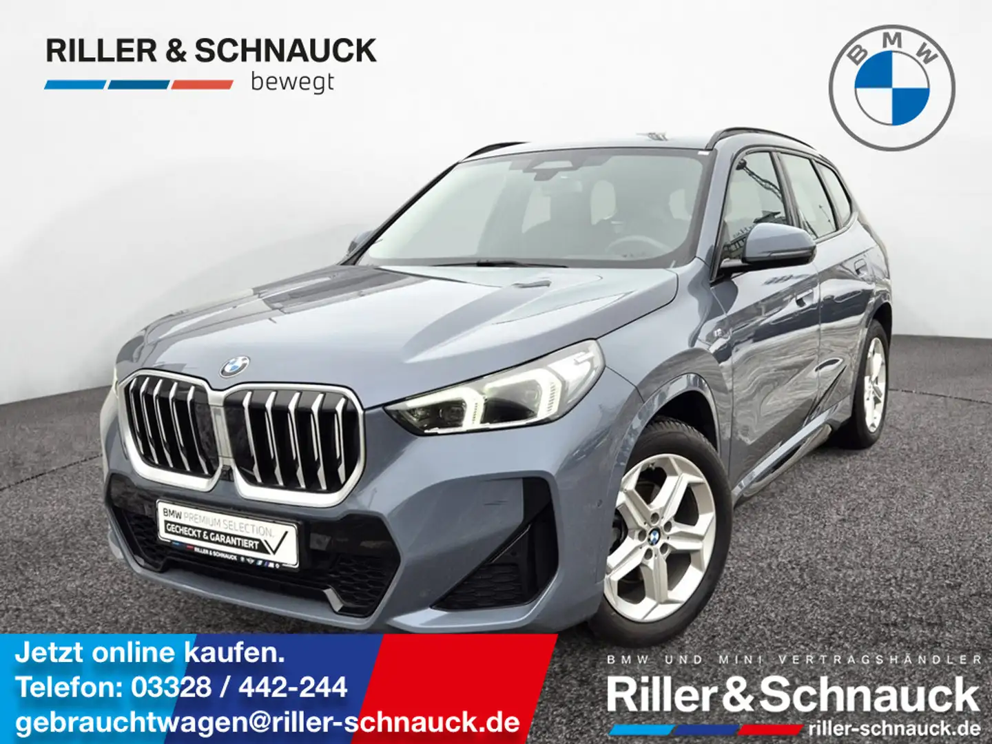 BMW X1 xDrive 20d M Sport AHK+HUD+360°KAM+ACC+HK Gris - 1