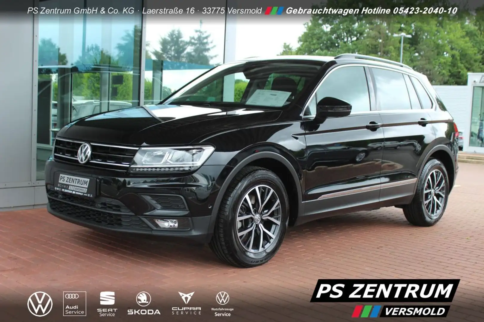 Volkswagen Tiguan 1.5 TSI DSG Comfortline AHK CAM PANO LED Schwarz - 1