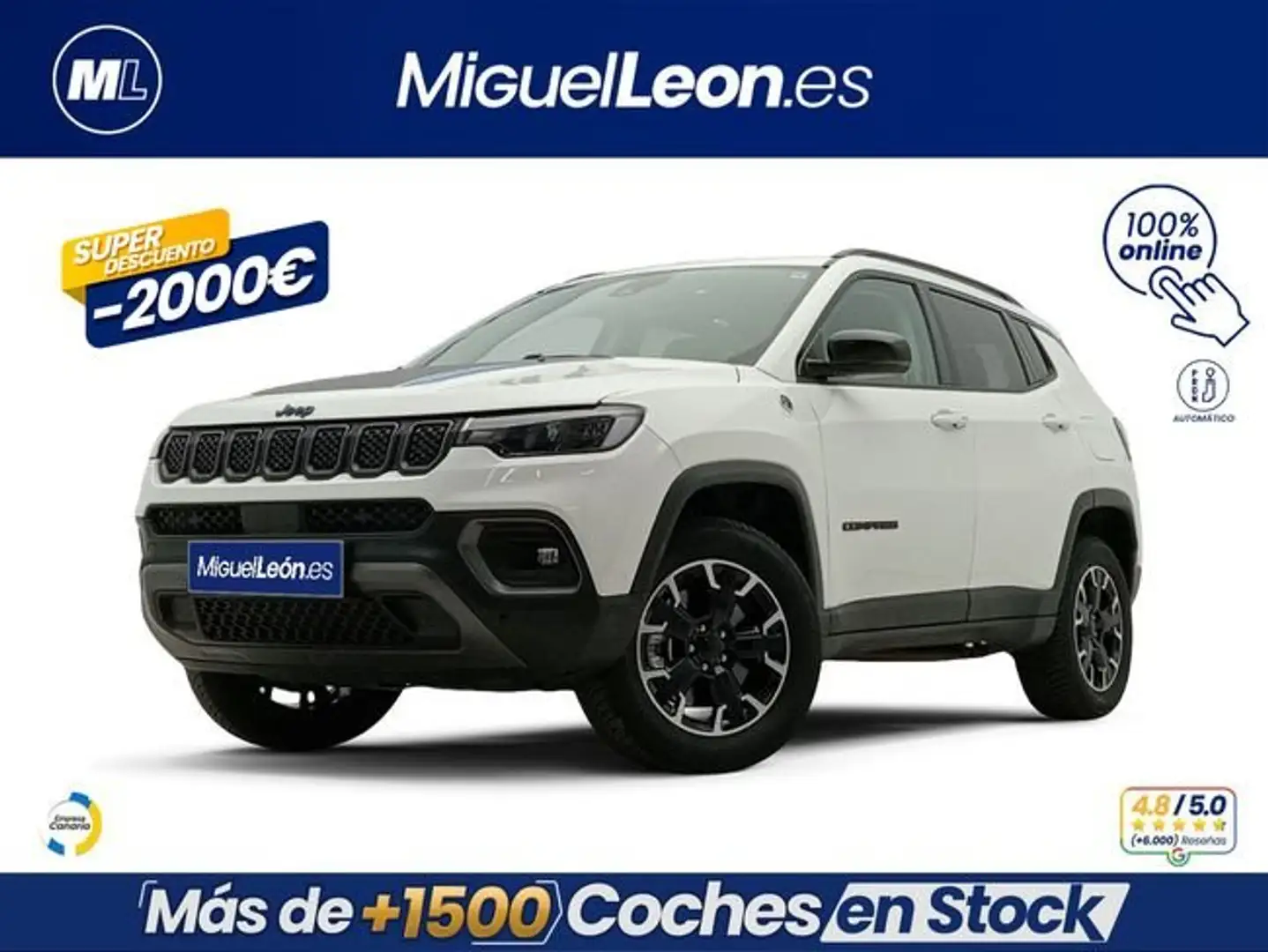 Jeep Compass 1.3 PHEV Trailhawk EAWD Aut. 240 Blanco - 1