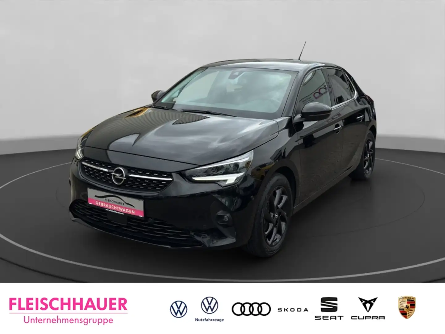 Opel Corsa Elegance 1.2 Turbo LED+CarPlay+DAB+PDC Schwarz - 1